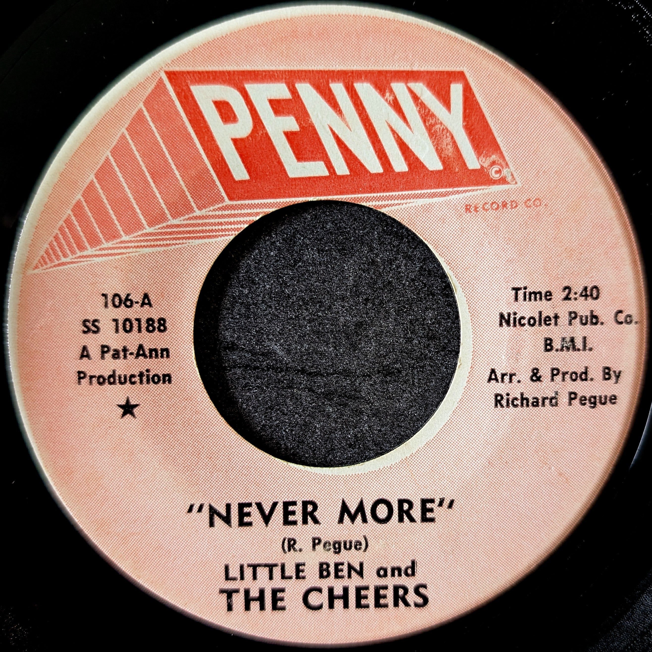 Little ben and The cheers-Never more/I'm gonna get even with you