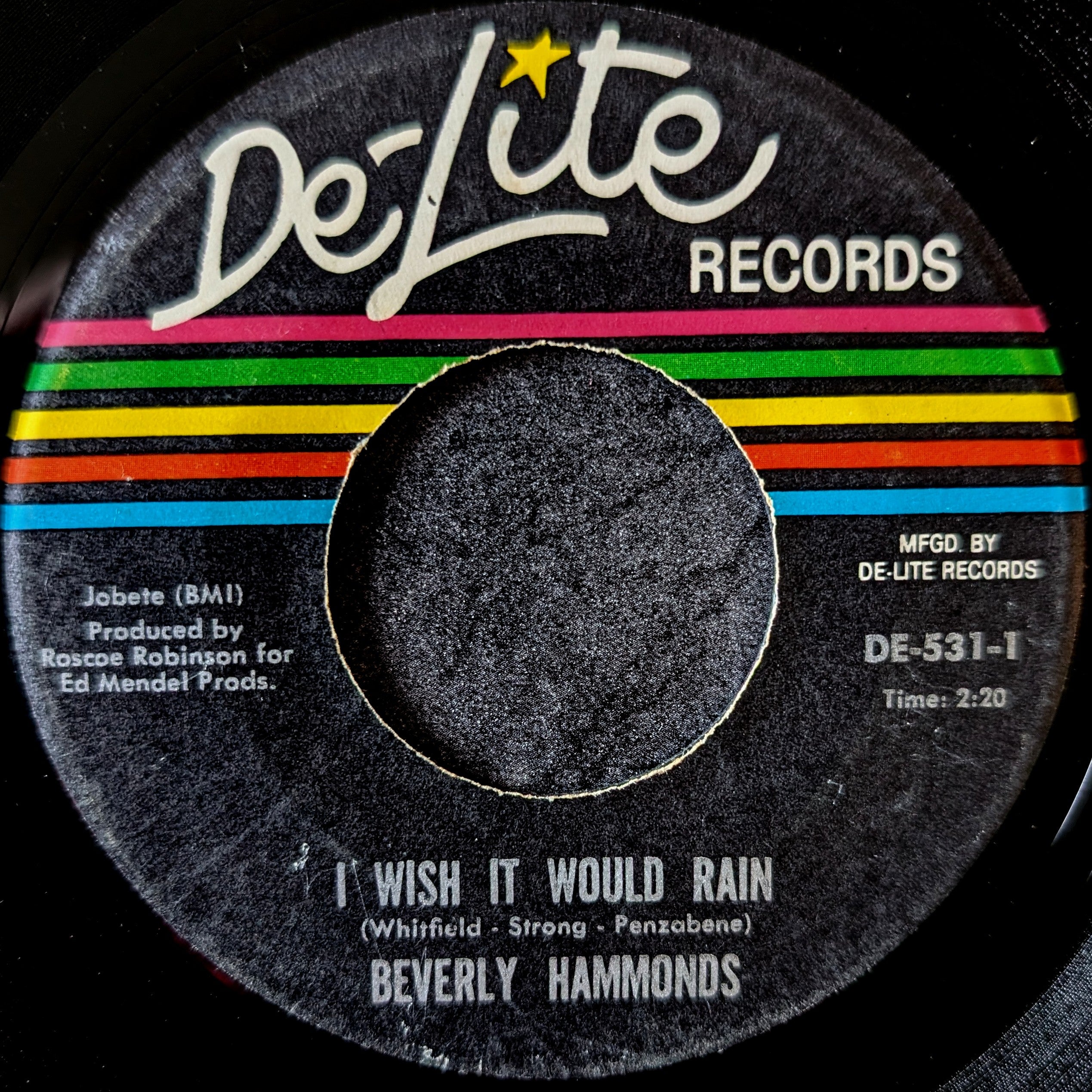 Beverly Hammonds-I wish it would rain/Darling baby