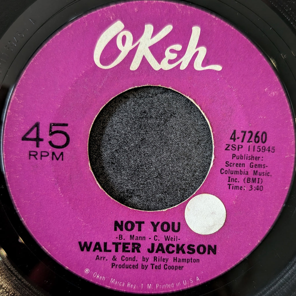 Walter Jackson-A corner in the sun/Not you