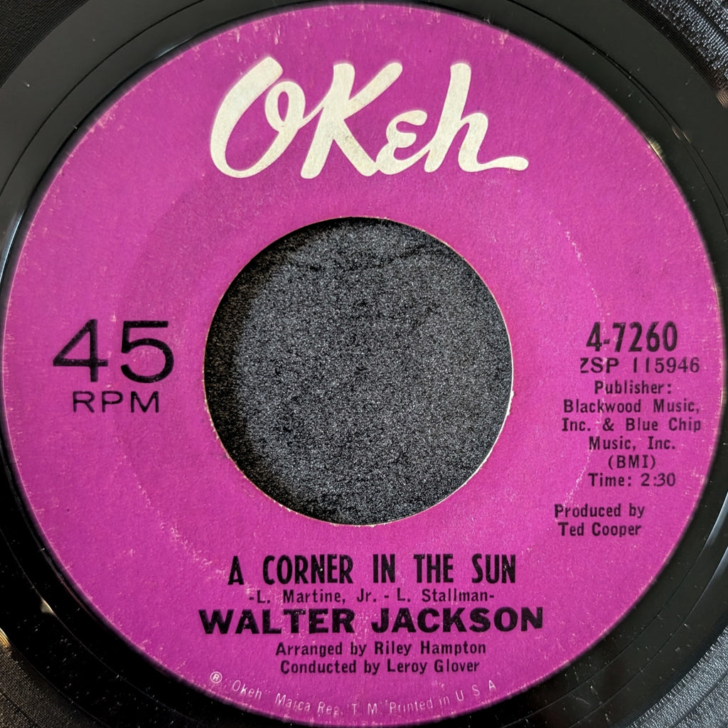 Walter Jackson-A corner in the sun/Not you