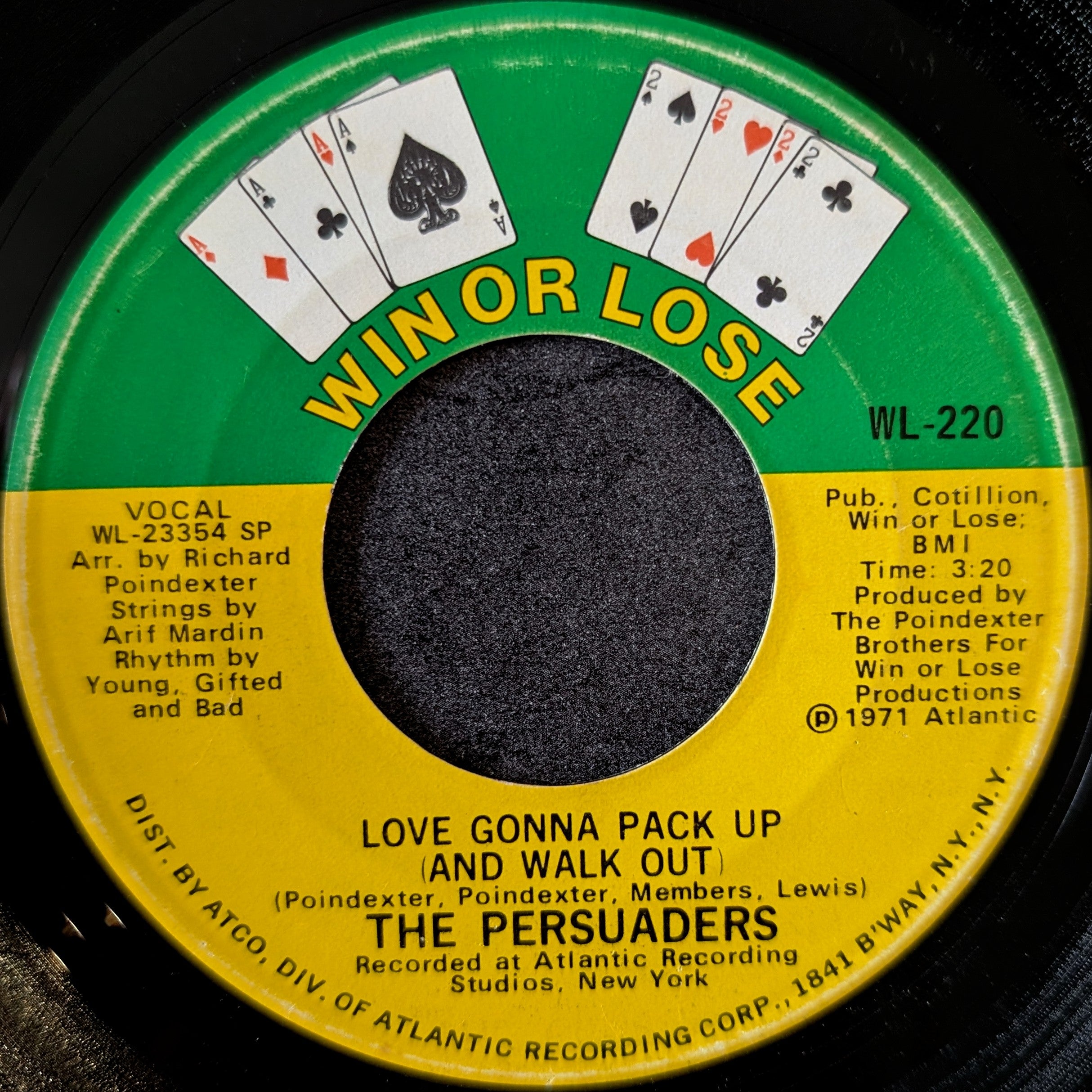 The Persuaders-Love gonna pack up(and walk out)/You must have put something in your love