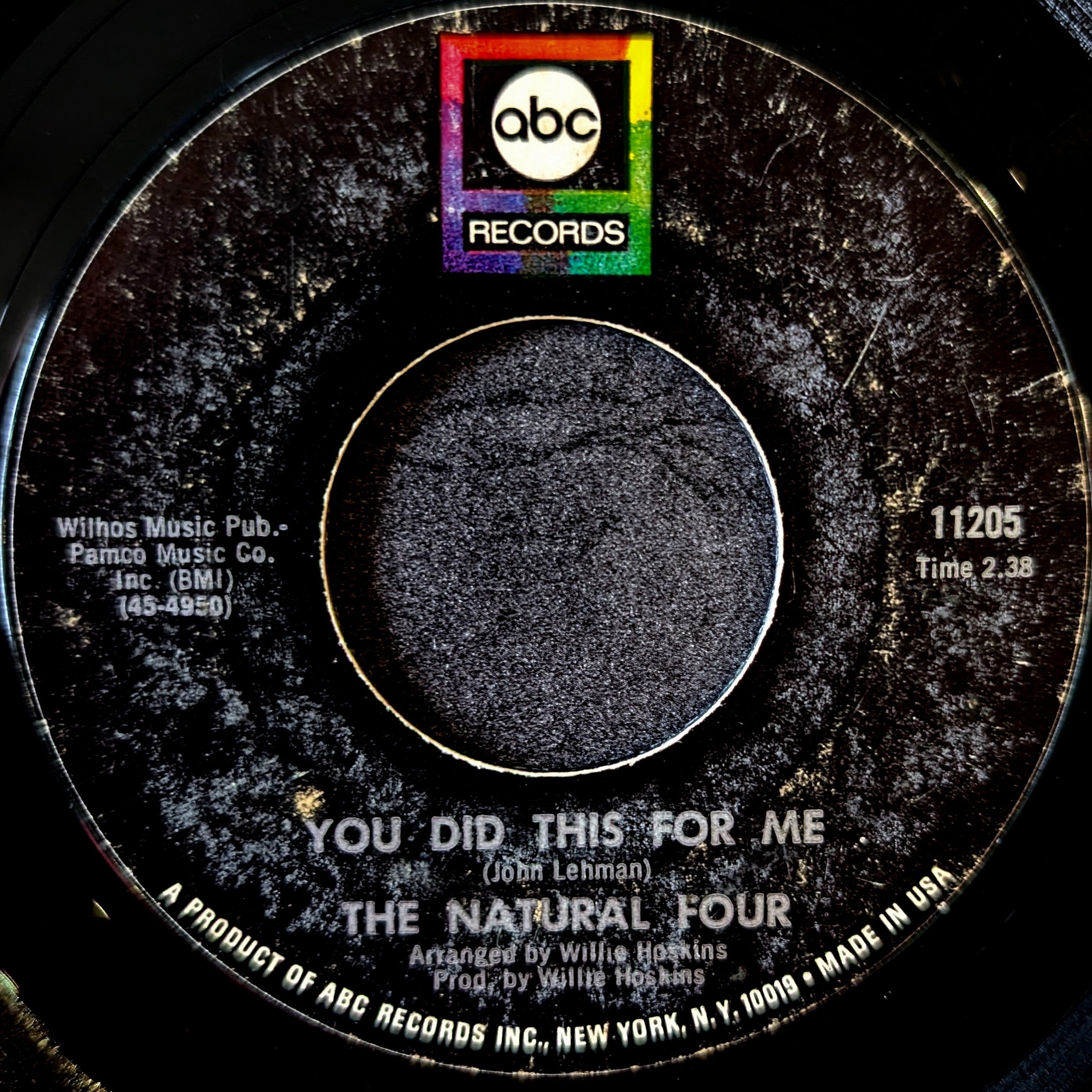 The Natural Four-Why should we stop now/You did this for me