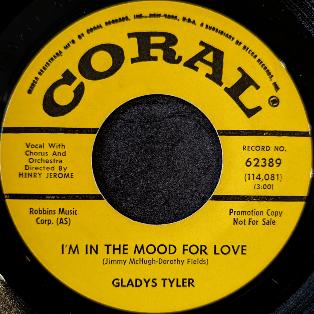 Gladys Tyler-I'm in the mood for love/Hurry on down to my house