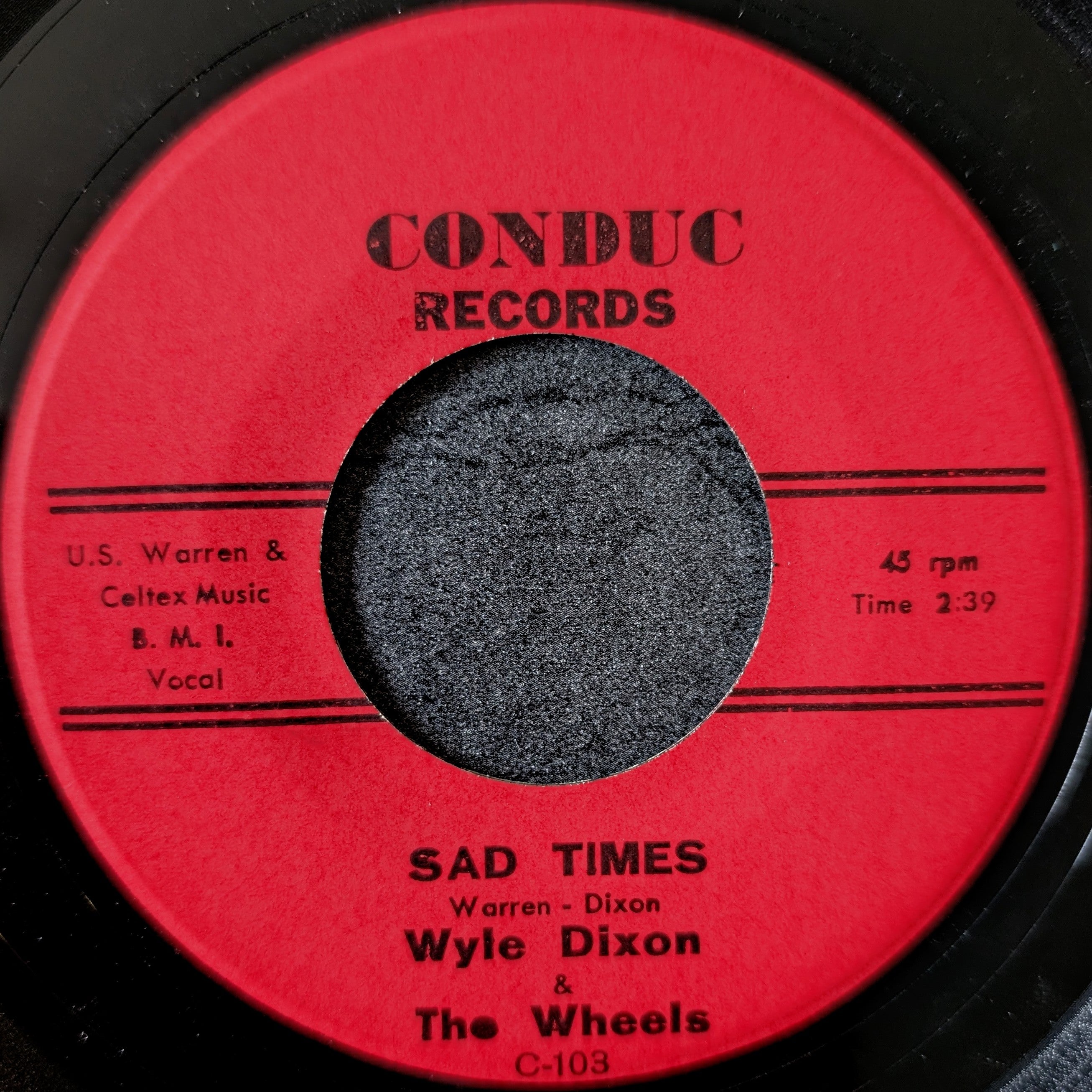 Wyle Dixon & The Wheels-Sweet Pea/Sad Times