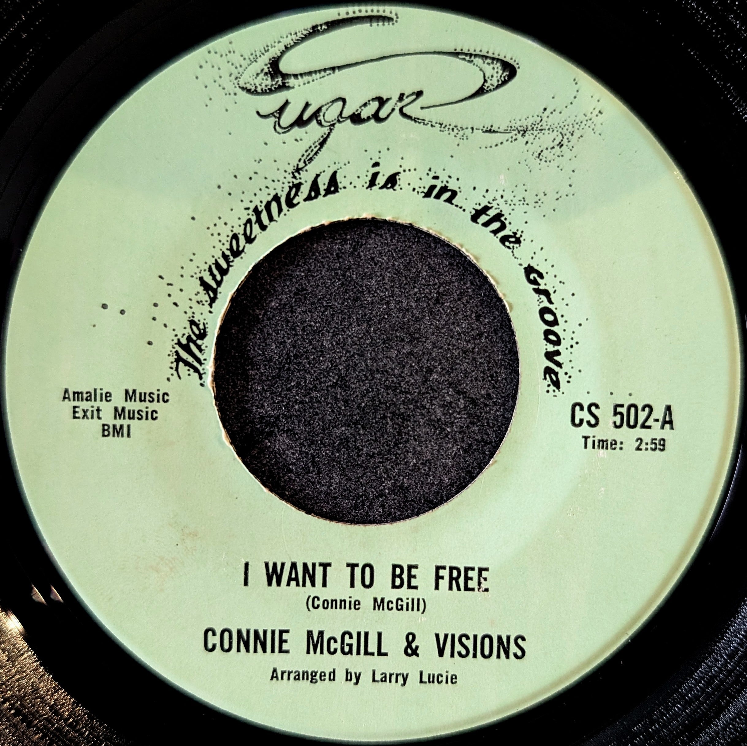 Connie Mcgill & The Visions-I want to be free/A million year's