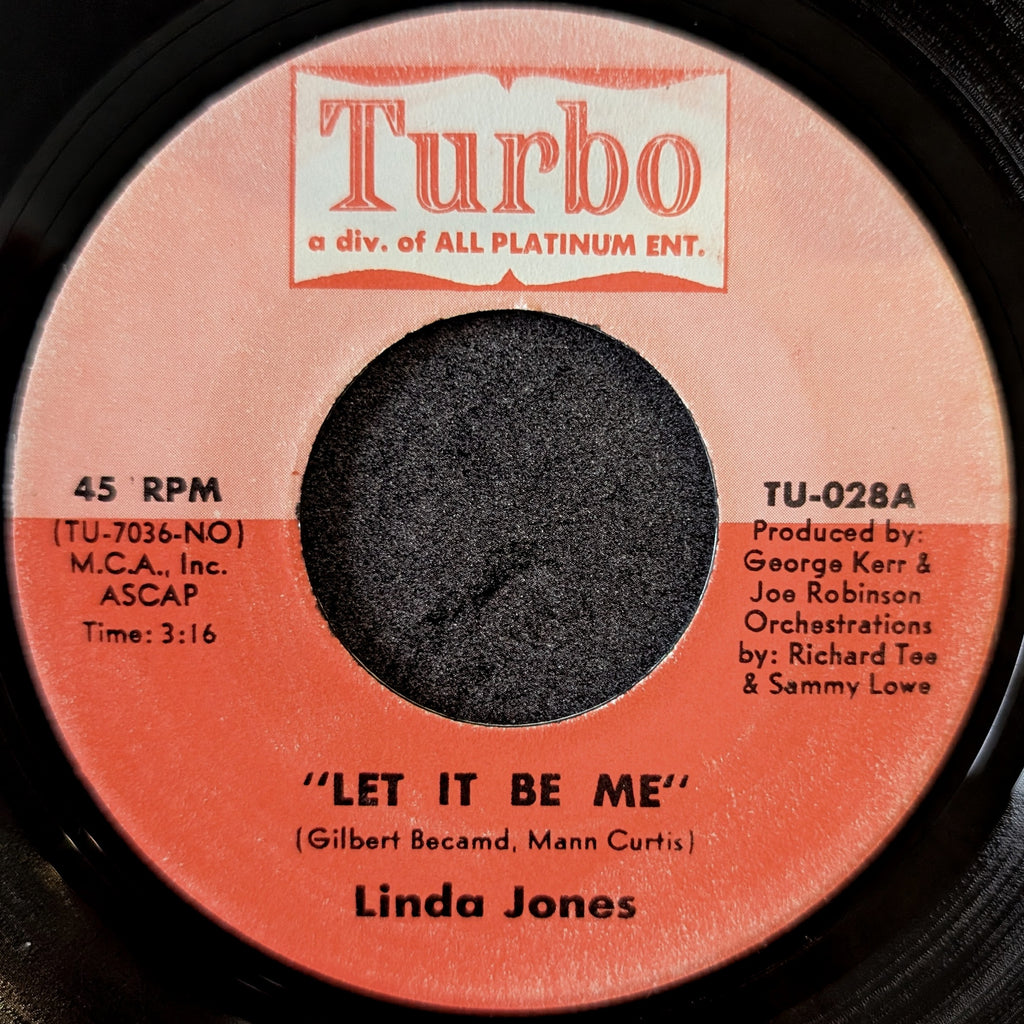 Linda Jones - Let It Be Me / Don't Go (I Can't Bear To Be Alone)