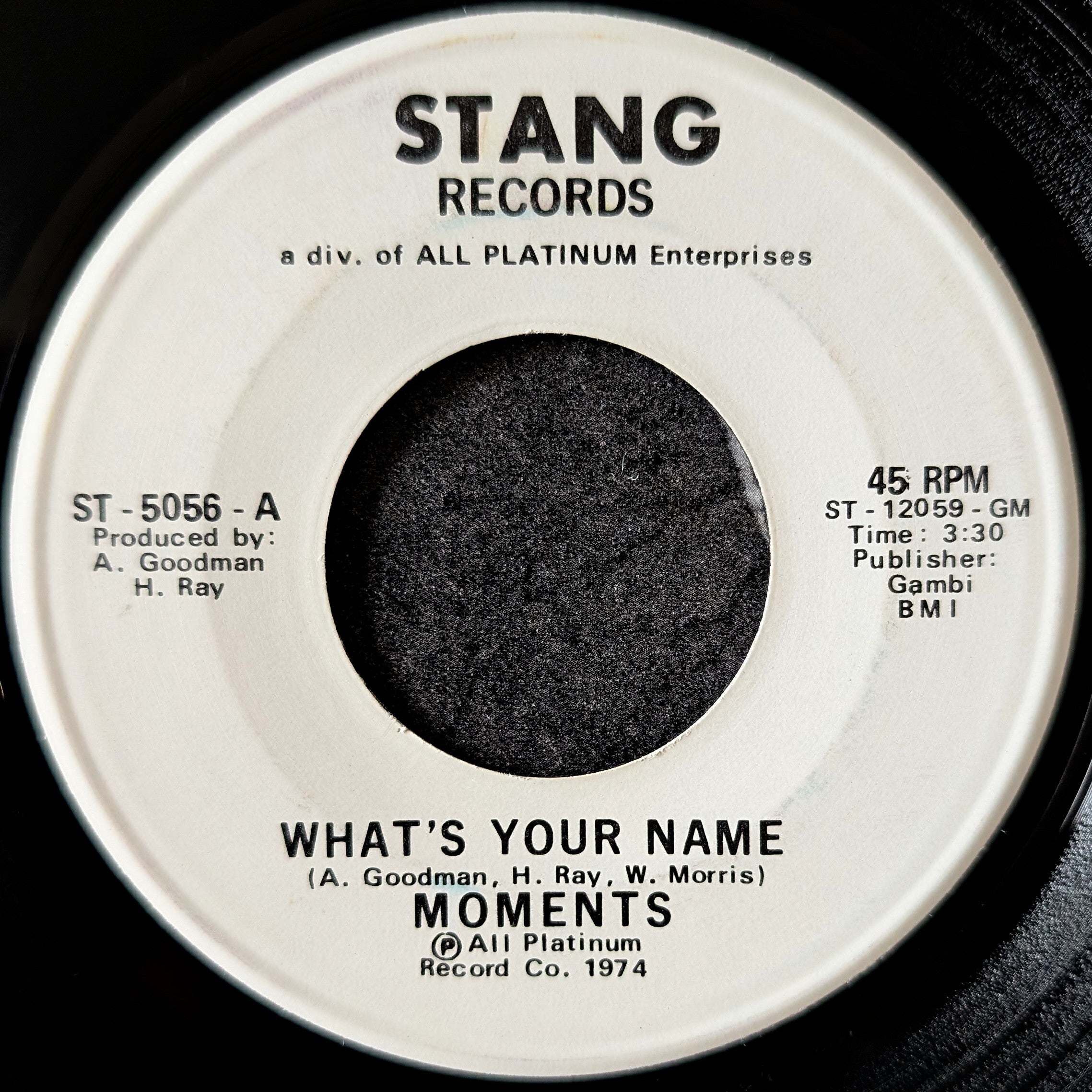 The Moments-What's your name/What's your name