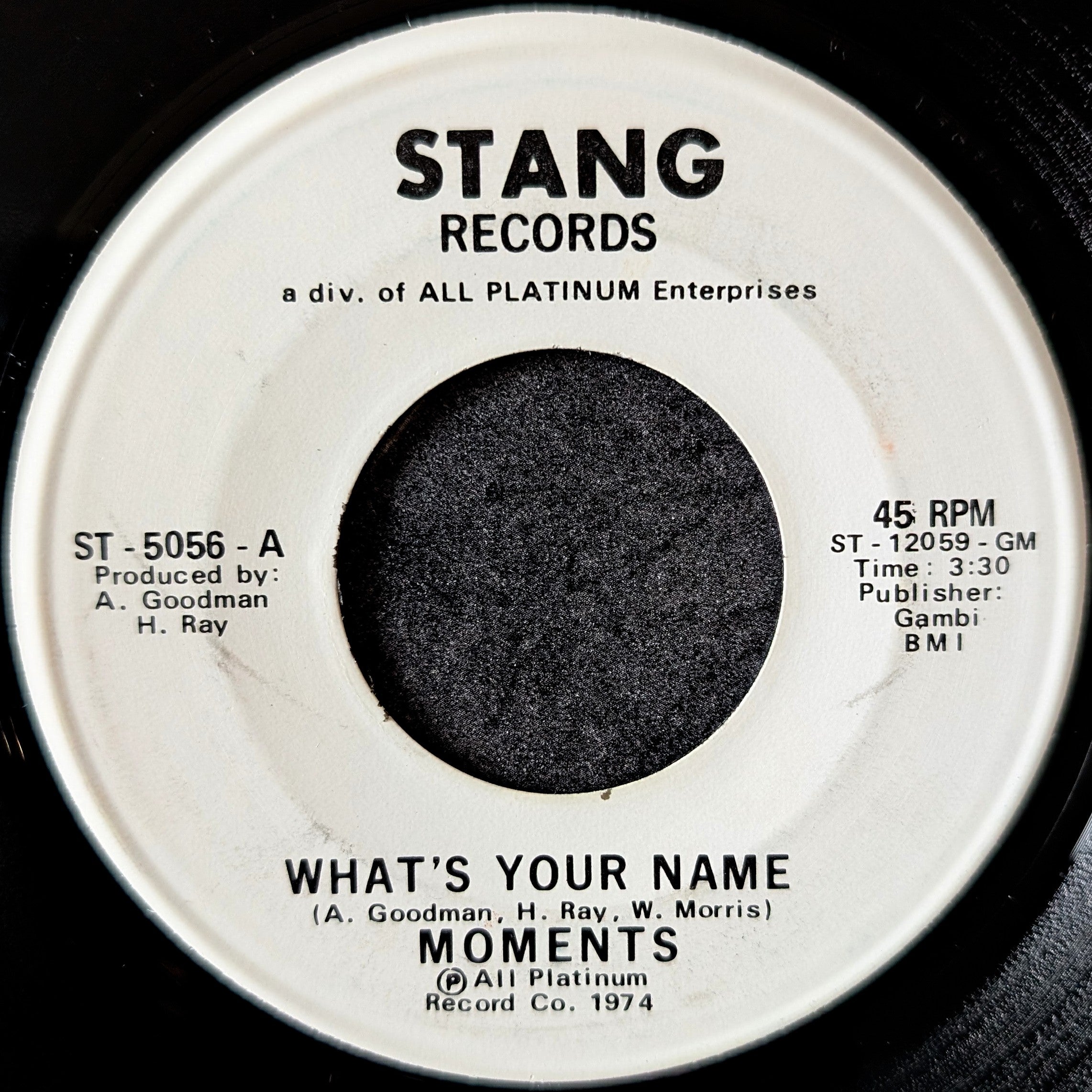 The Moments-What's your name/What's your name
