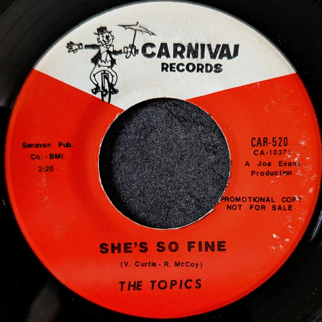 The Topics - She's So Fine / I Don't Have to Cry