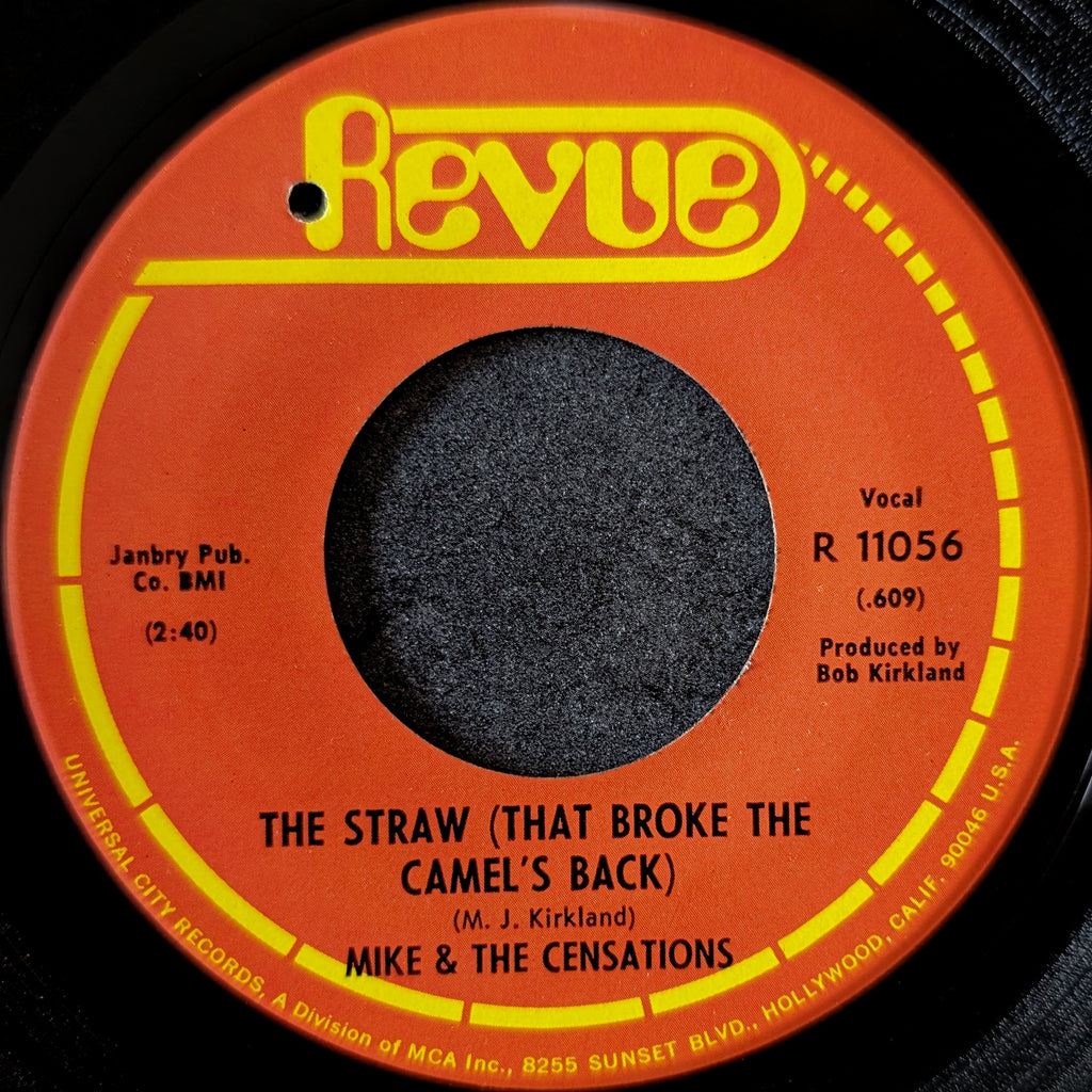 Mike & The Censations-The Straw(That broke the camel's back)/Shopping for love
