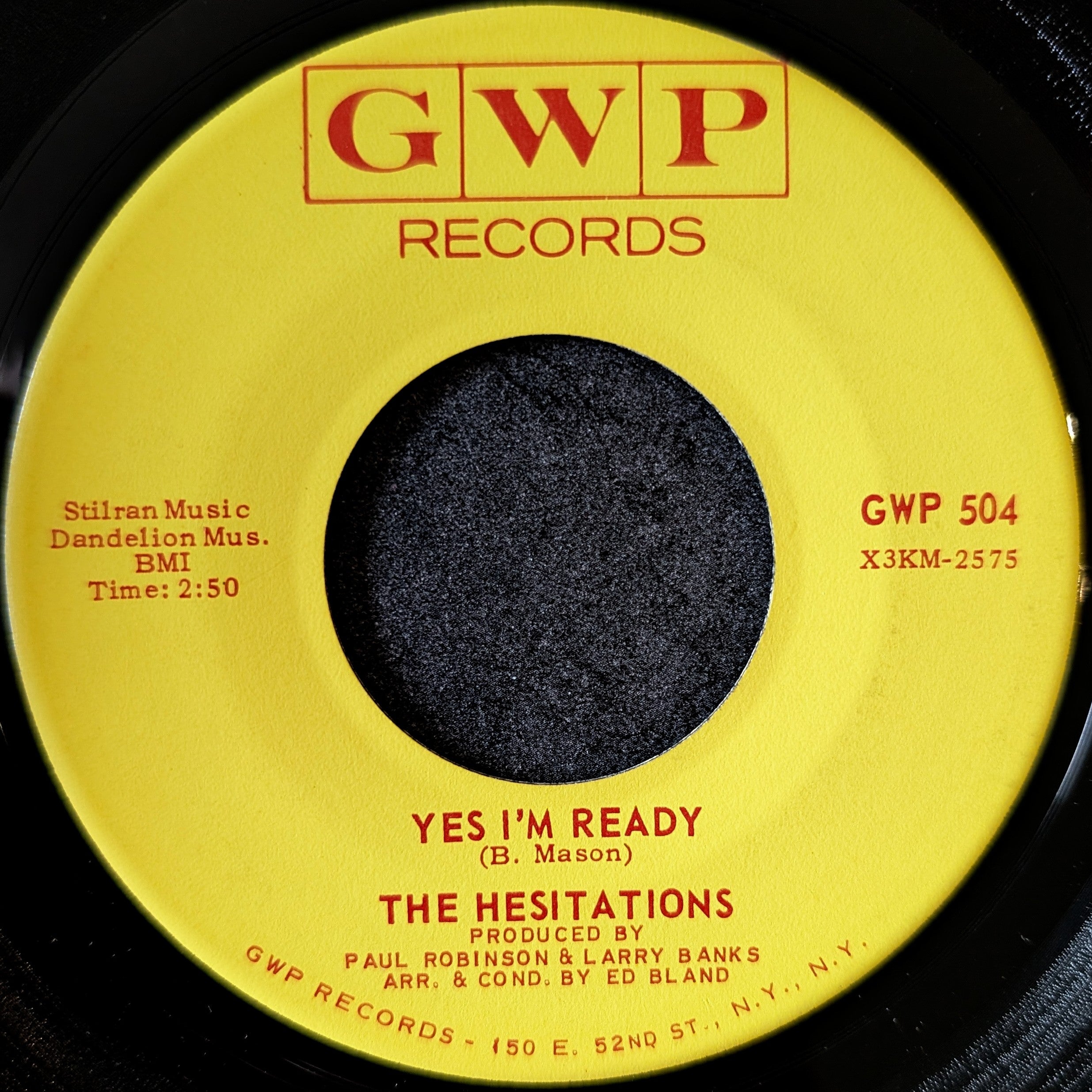 The Hesitations-Is this the way to treat a girl(You bet it is)/Yes,I'm ready