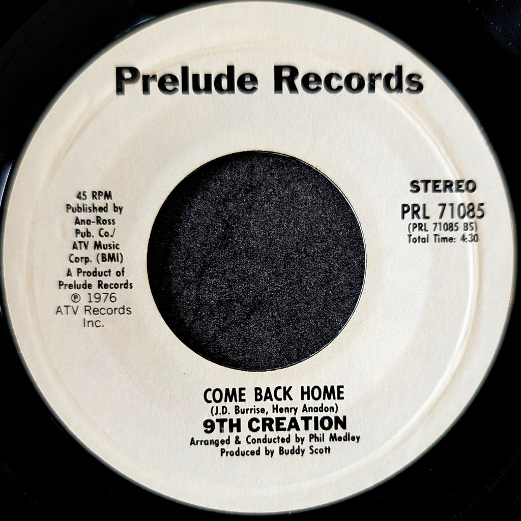9th Creation-Why not today/Come back home