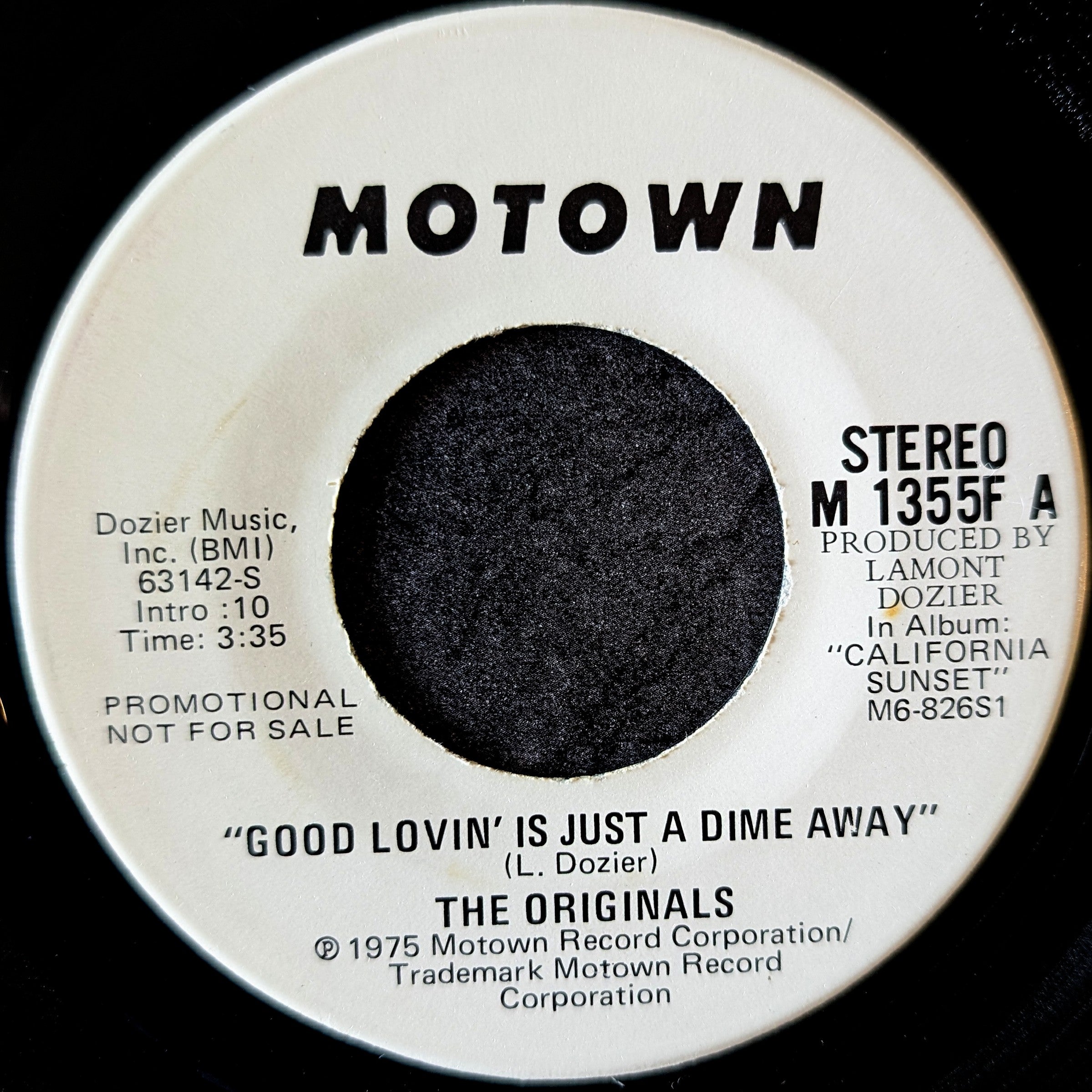 The Originals-Good lovin' is just a dime/Good lovin' is just a dime