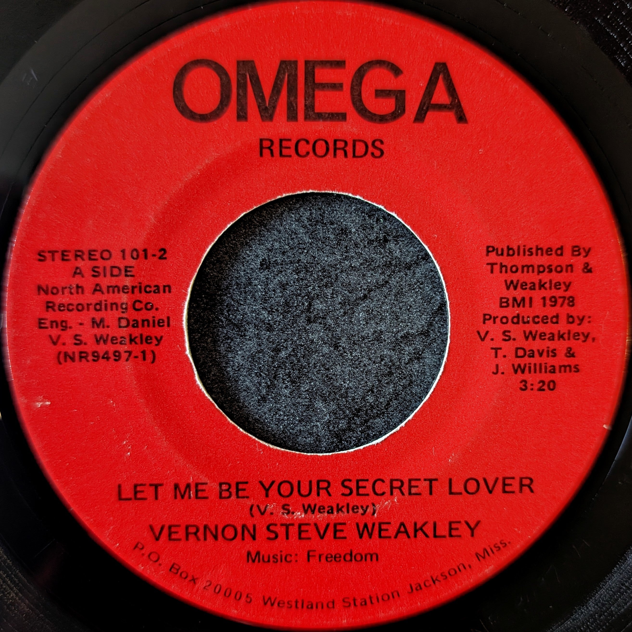 Vernon Steve Weakley-Let me be your secret lover/Lowdown woman