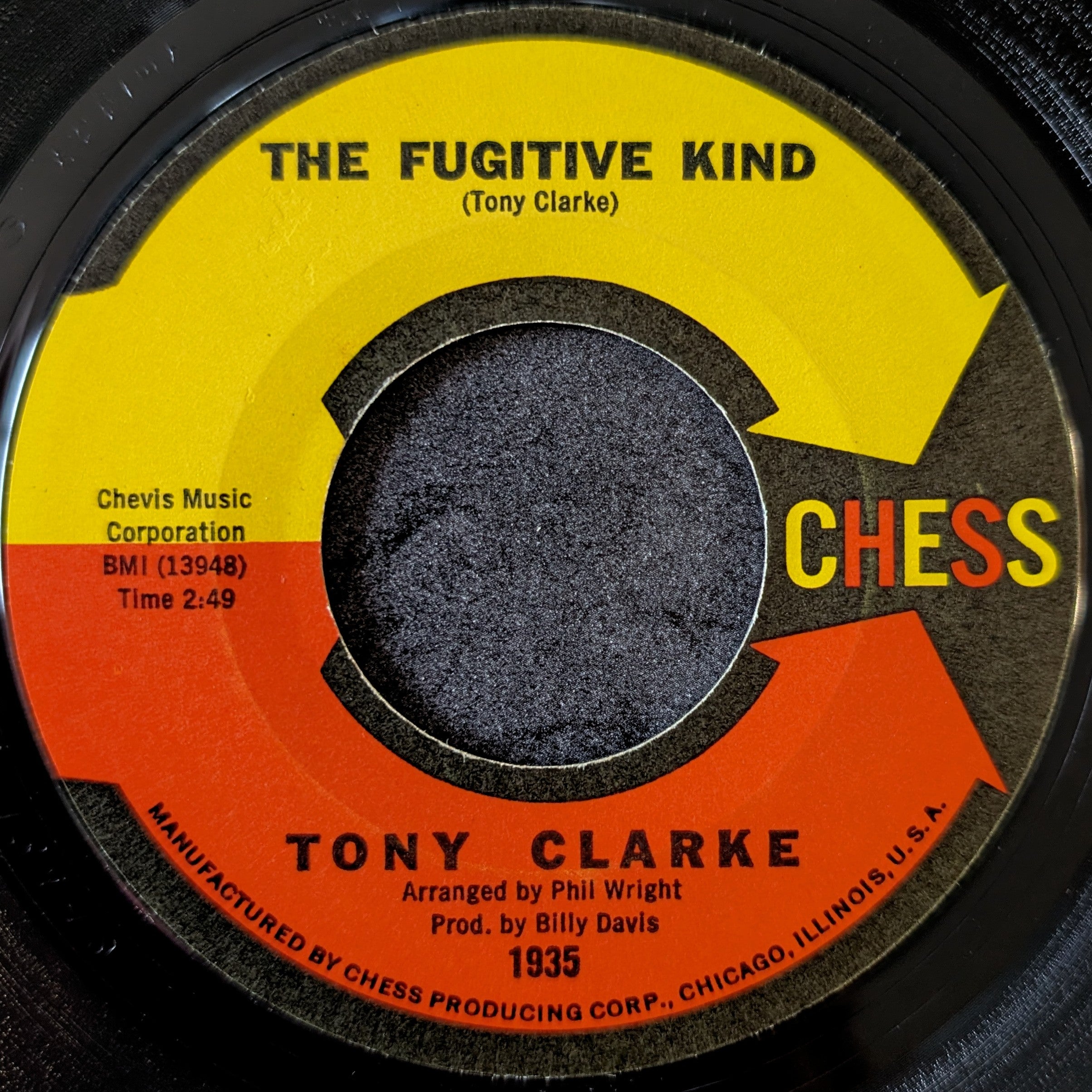 Tony Clarke-Poor boy/The Fugitive kind