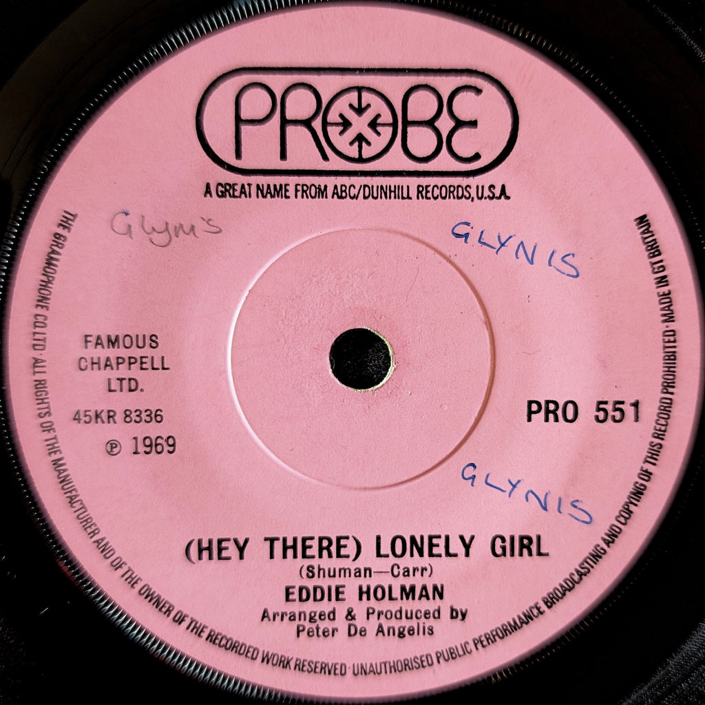 Eddie Holman-(Hey there)Lonely girl/It's all in the game