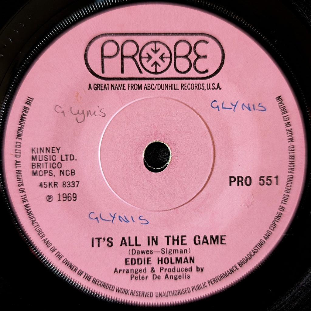 Eddie Holman-(Hey there)Lonely girl/It's all in the game