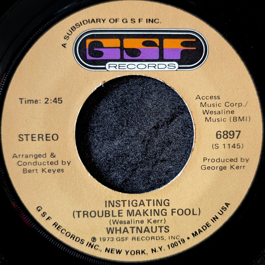 Whatnauts-Instigating(Trouble Making Fool)/I can't stand to see you cry
