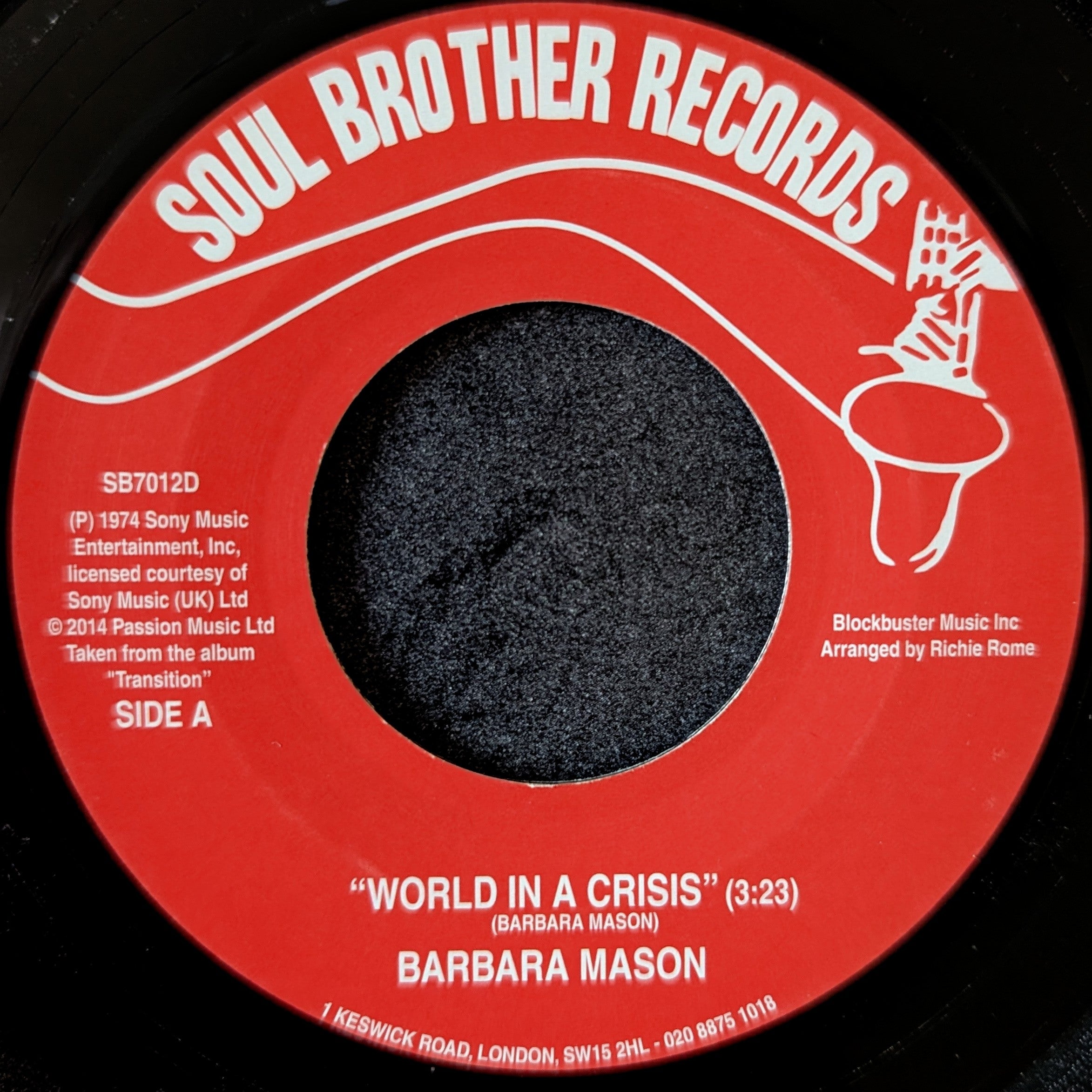 Barbara Mason-World in a crisis/Give me your love