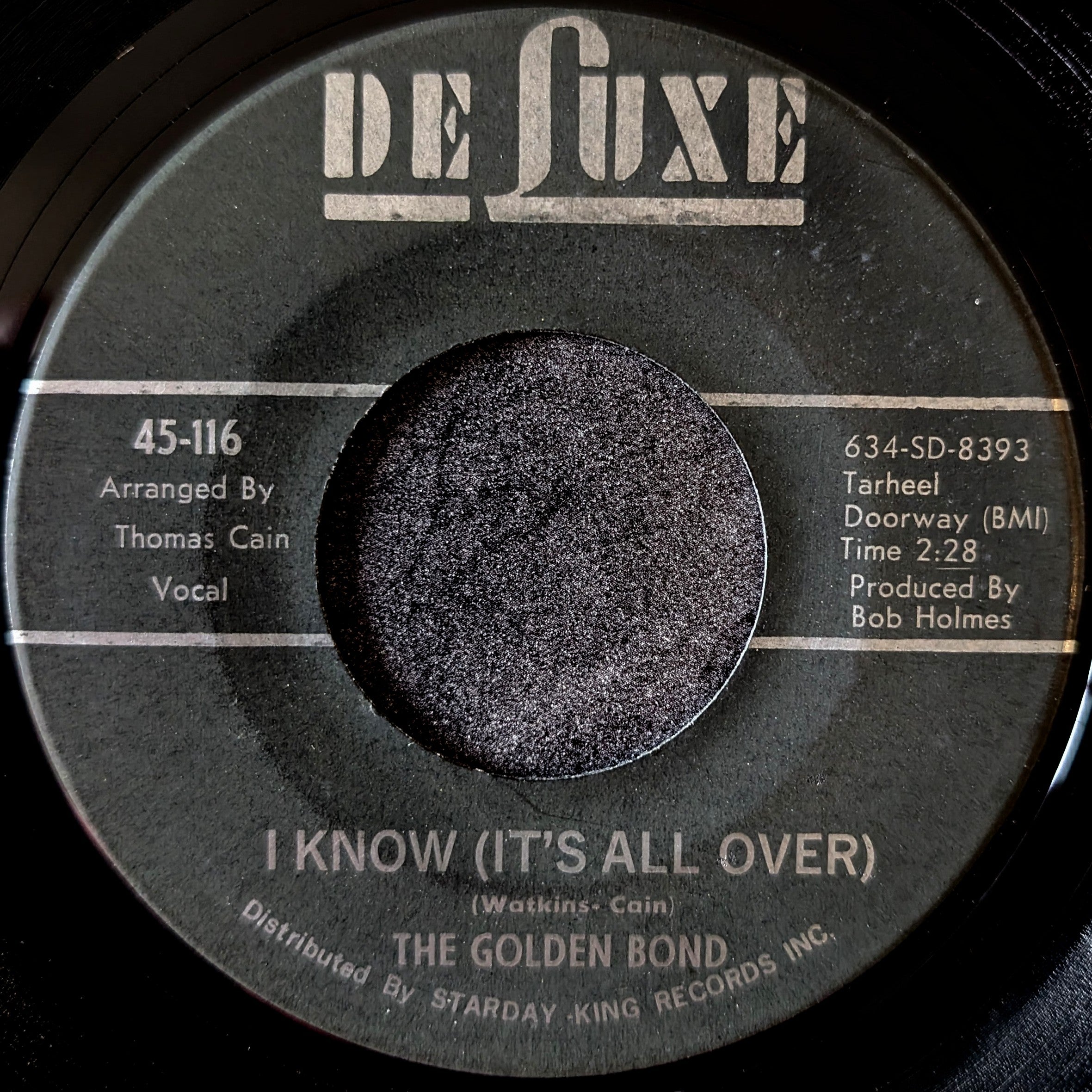 The Golden Bond-I know(It's all over)/Mean,Mean world