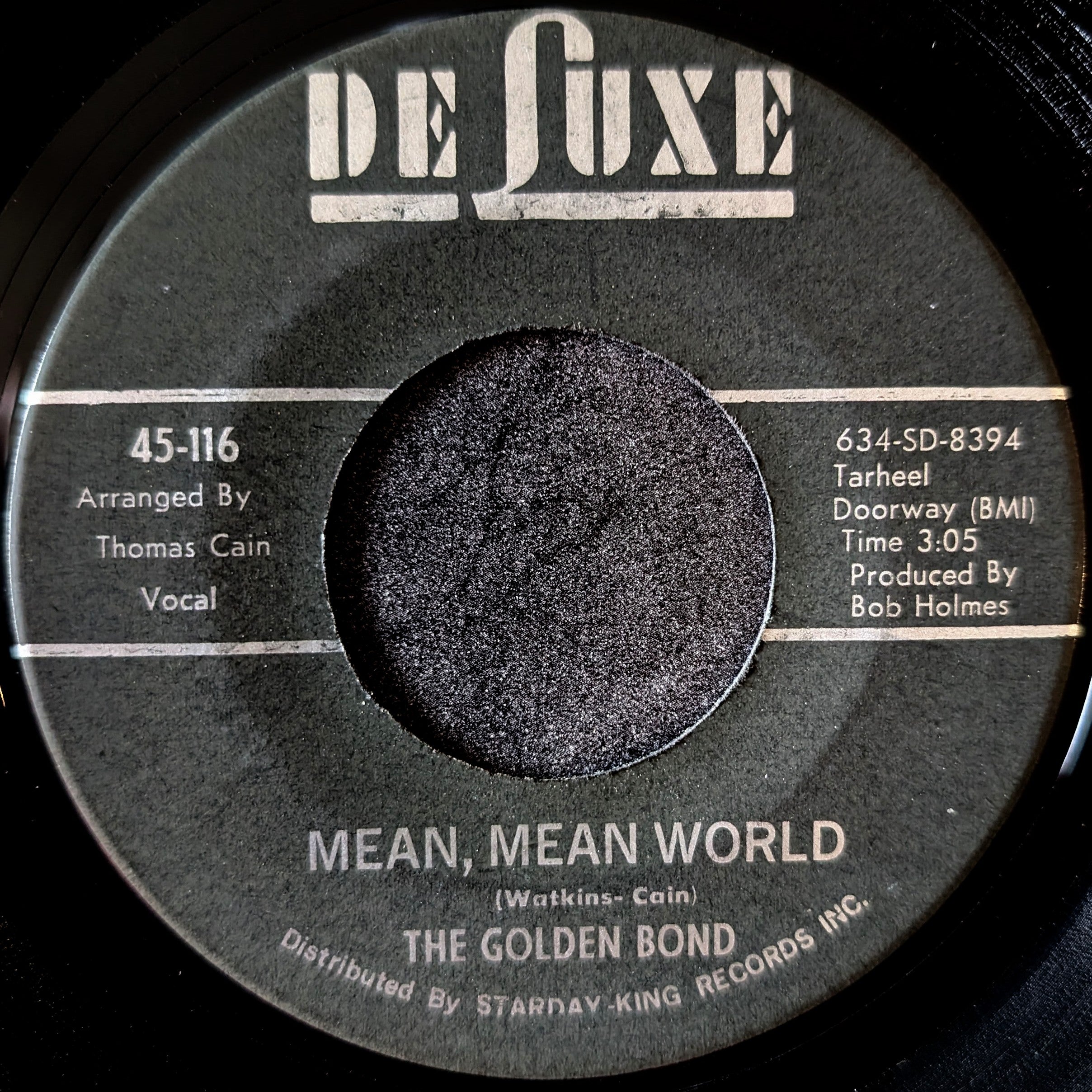 The Golden Bond-I know(It's all over)/Mean,Mean world