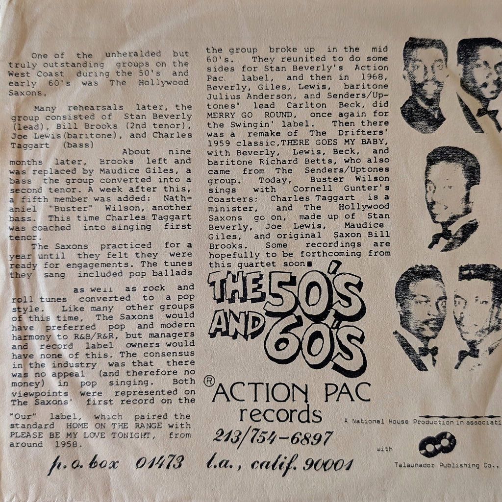 Stan Beverly and The Hollywood Saxon's-Everyday's a holiday