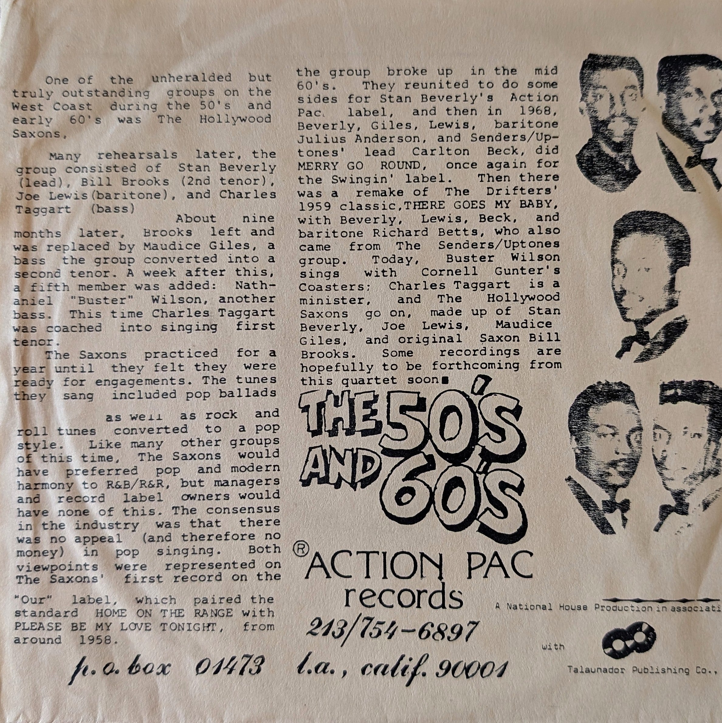 Stan Beverly and The Hollywood Saxon's-Everyday's a holiday