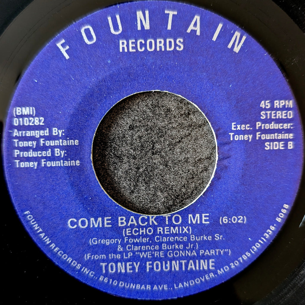 Toney Fountaine-Come back to me/Come back to me