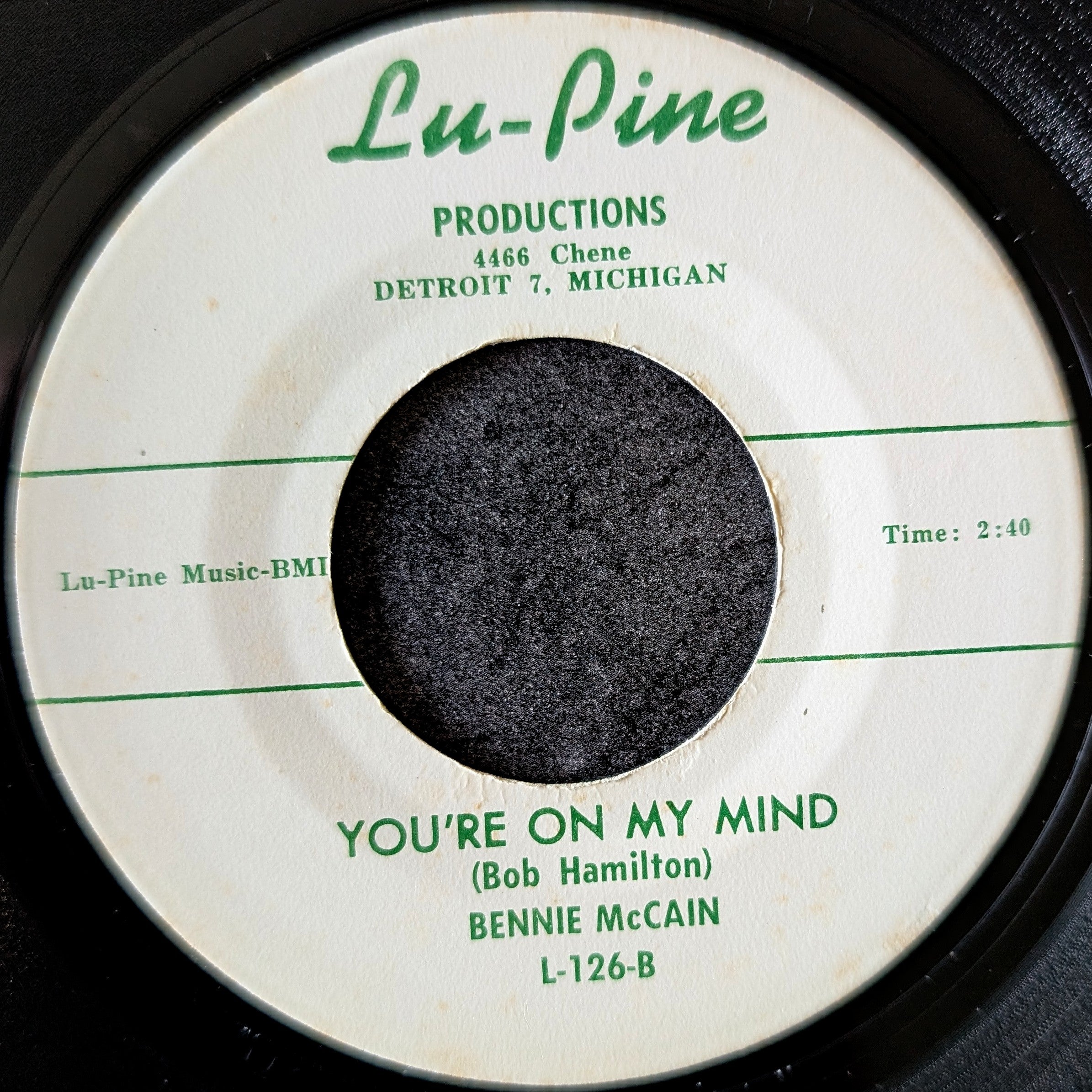 Bennie McCain - I Don't Want No Part Time Love / You're On My Mind
