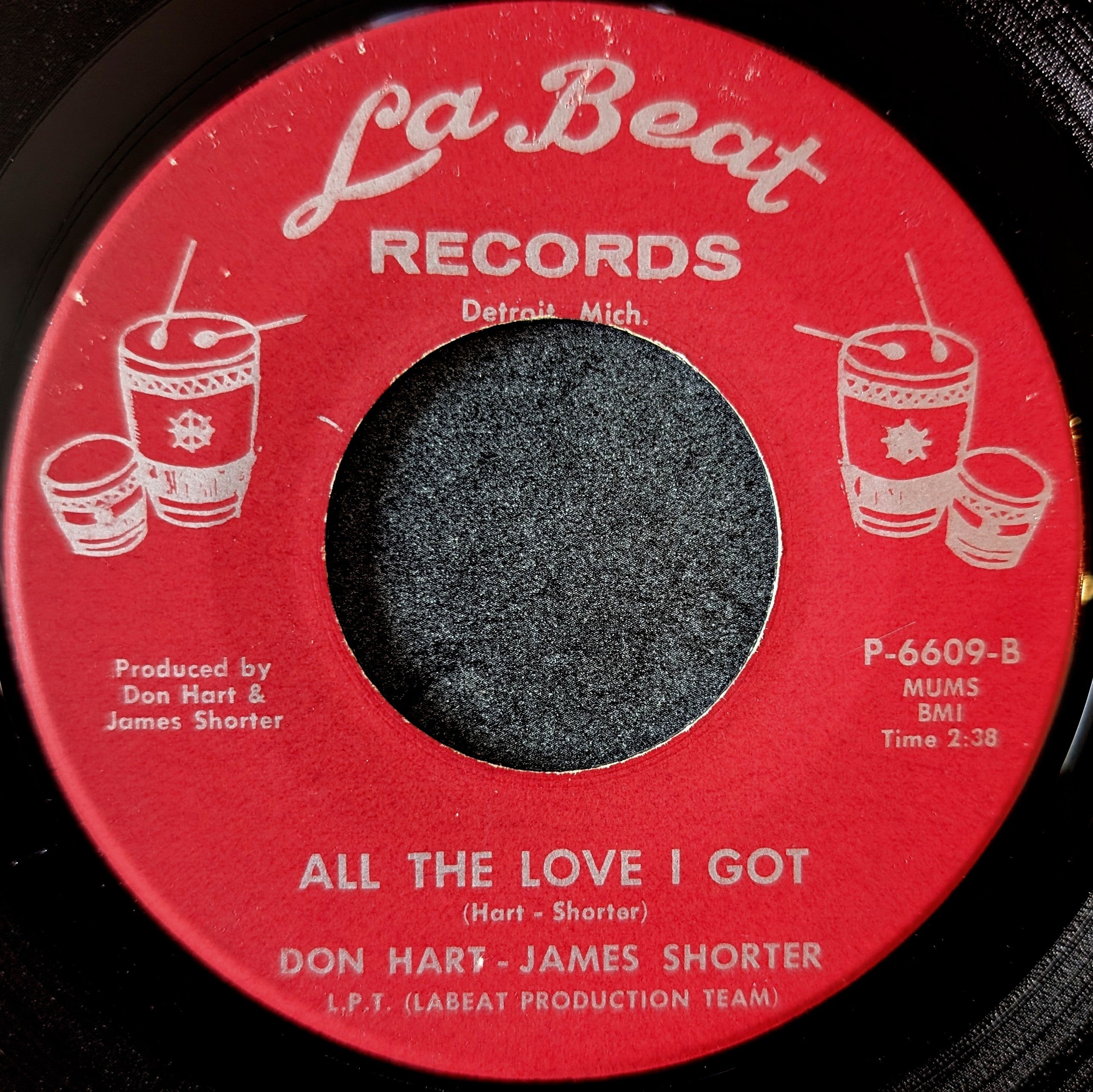 Don Hart-James Shorter-I Shed a tear/All the love I got