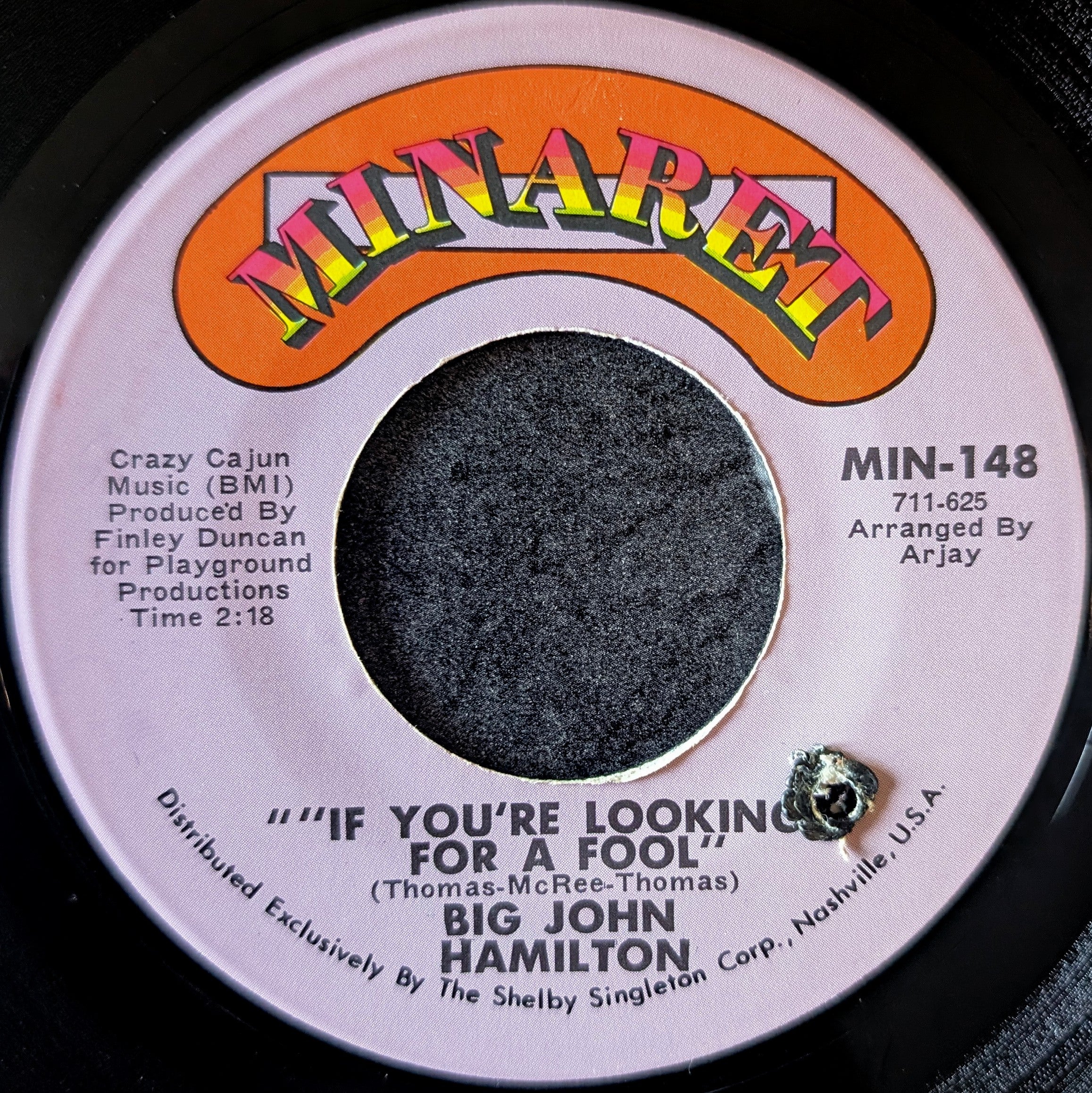 Big John Hamilton-If you're looking for a fool/Take this hurt off of me