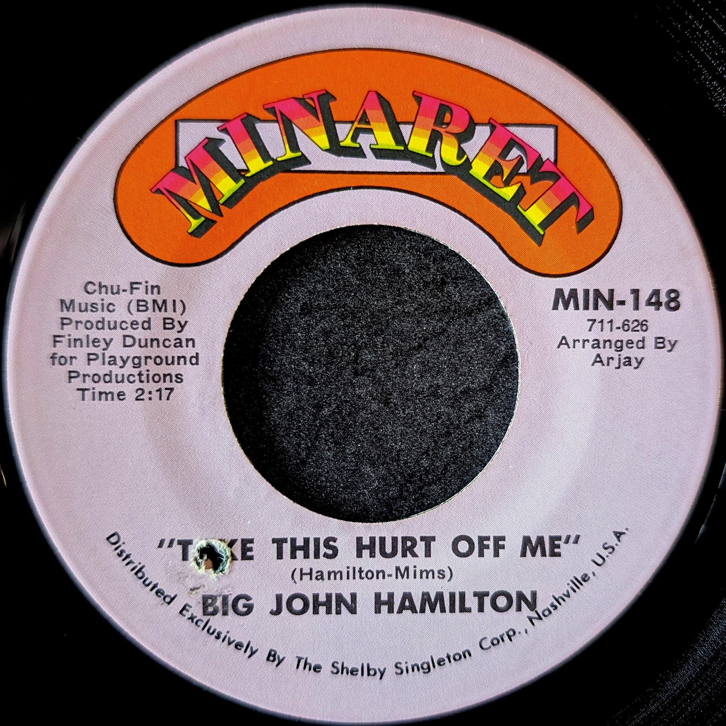 Big John Hamilton-If you're looking for a fool/Take this hurt off of me