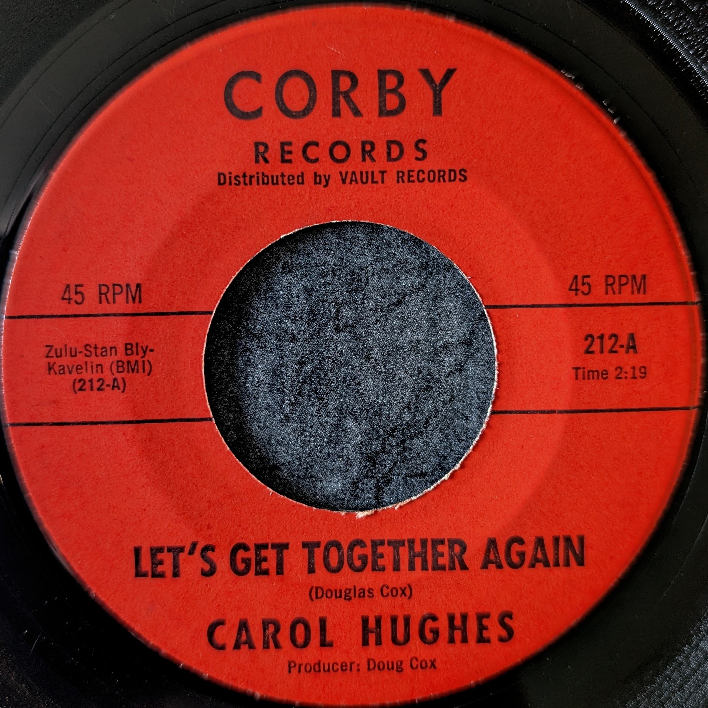 Carol Hughes - Let's Get Together Again / Don't Turn Your Back