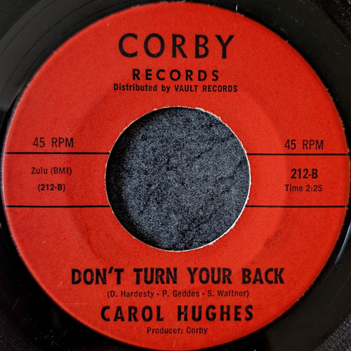 Carol Hughes - Let's Get Together Again / Don't Turn Your Back
