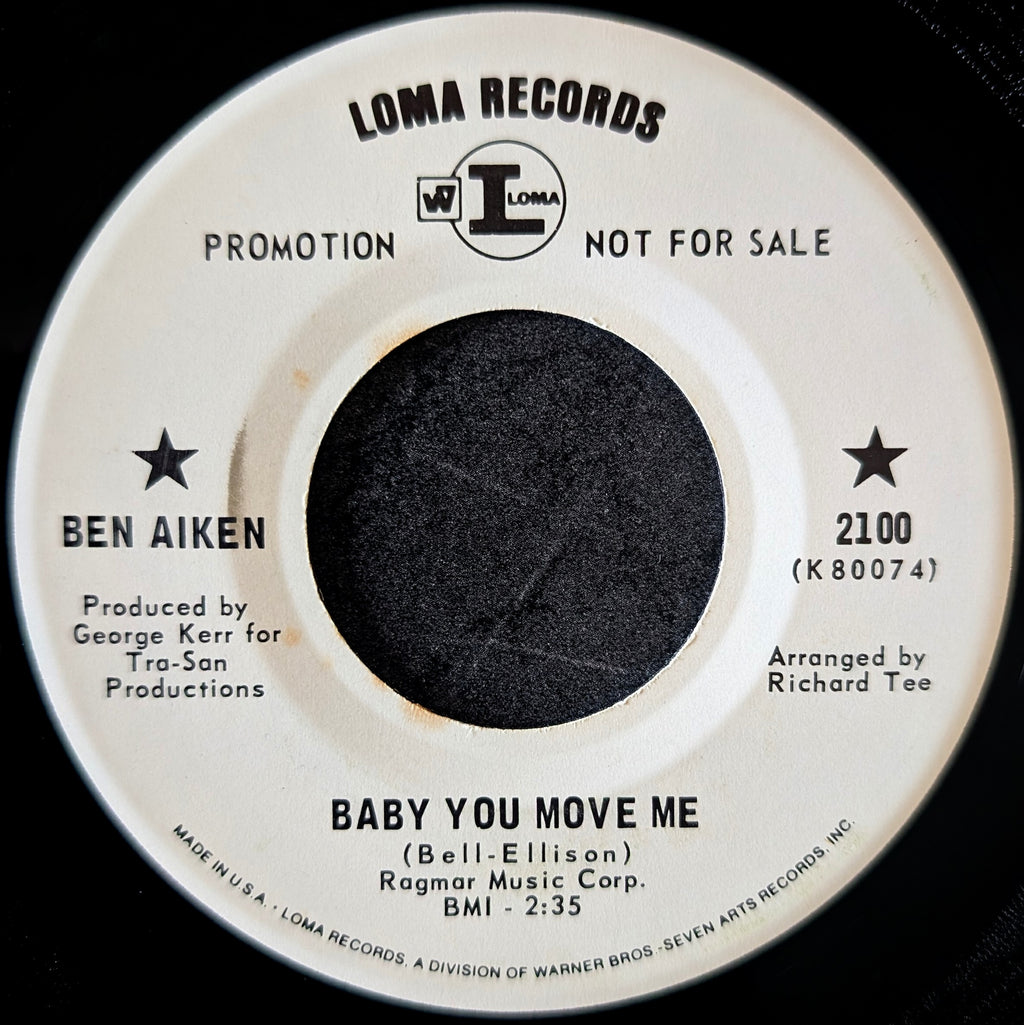 Ben Aiken-Baby you move me/Thanks to you