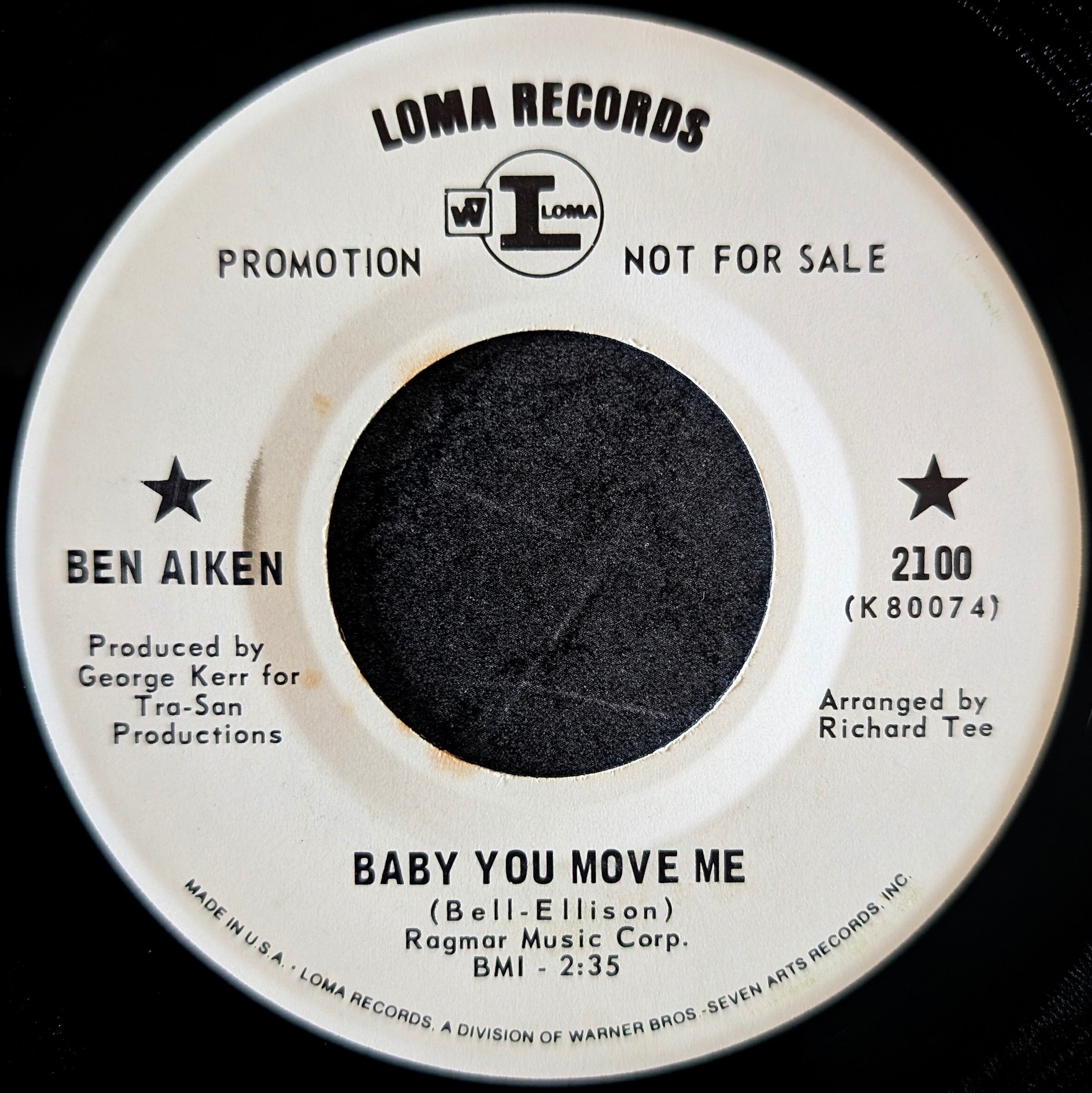 Ben Aiken-Baby you move me/Thanks to you