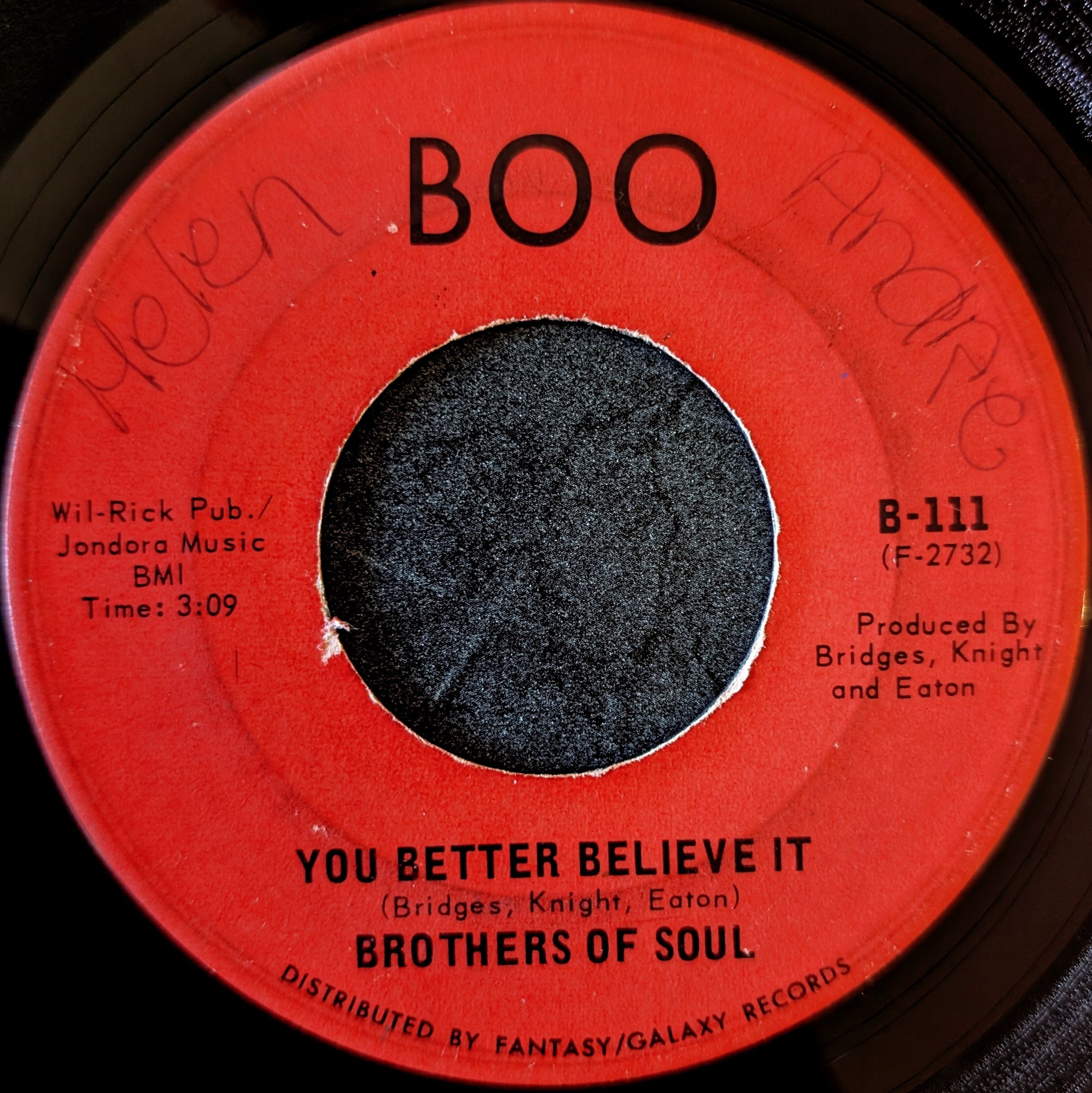 Brothers of soul-You better believe it/A Lifetime