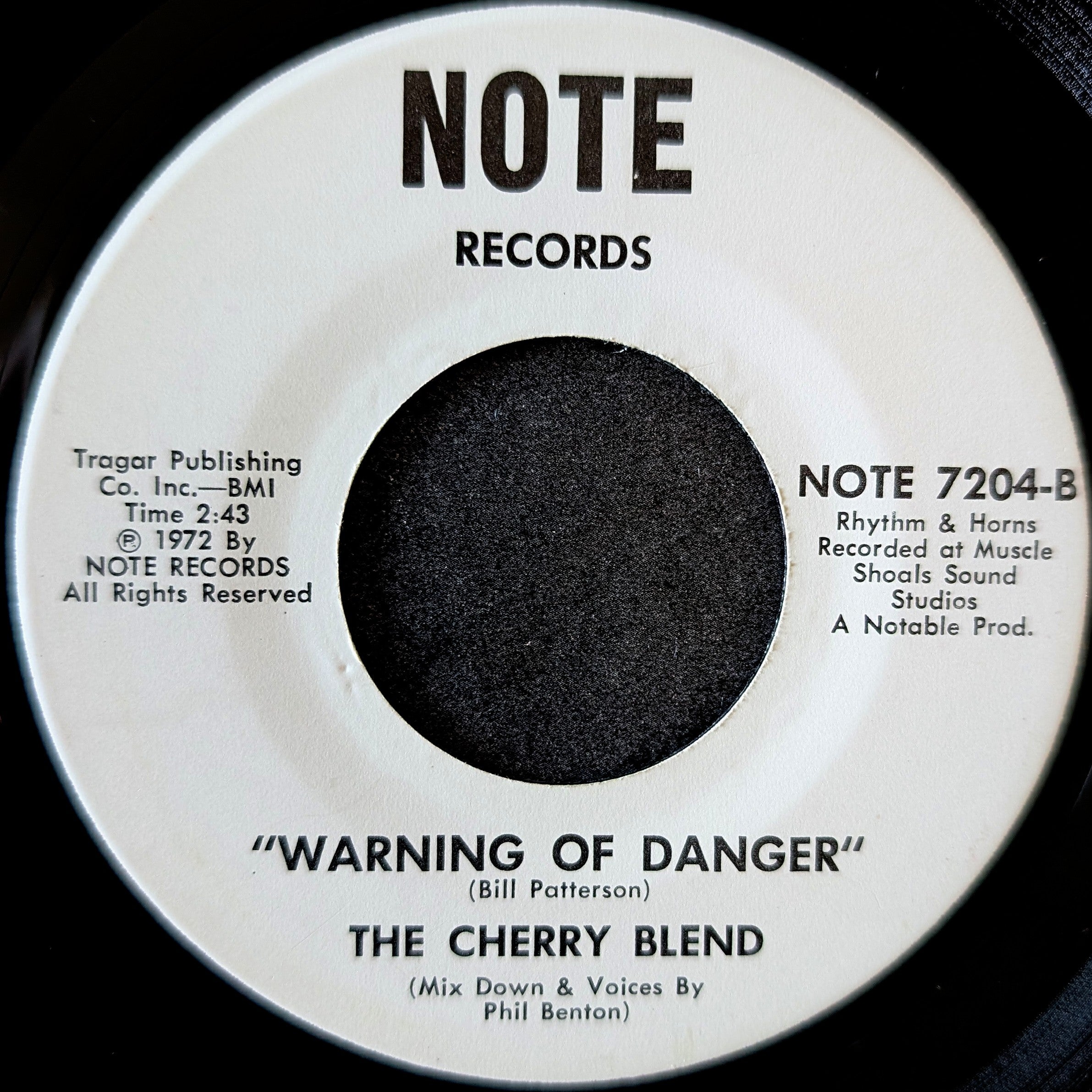 The Cherry Blend-Love is gone/Warning of Danger