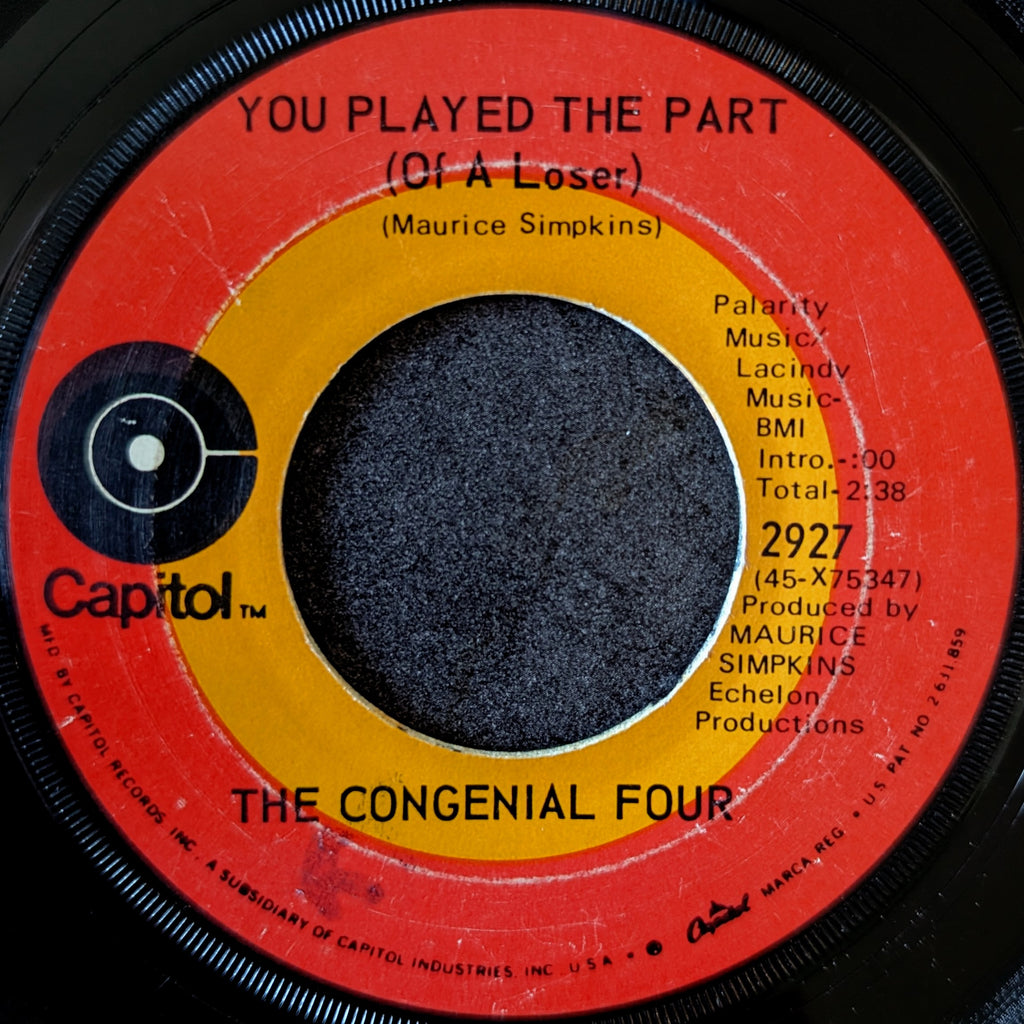 The Congenial Four-You played the part(Of a loser)/Freedom song