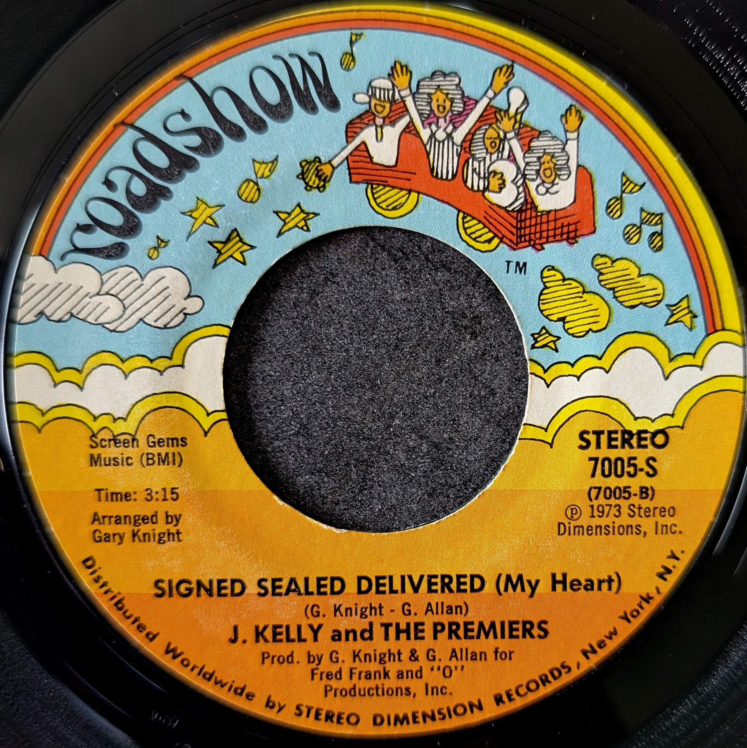 J.Kelly And The Premiers-She calls me baby/Signed Sealed Delivered(My heart)