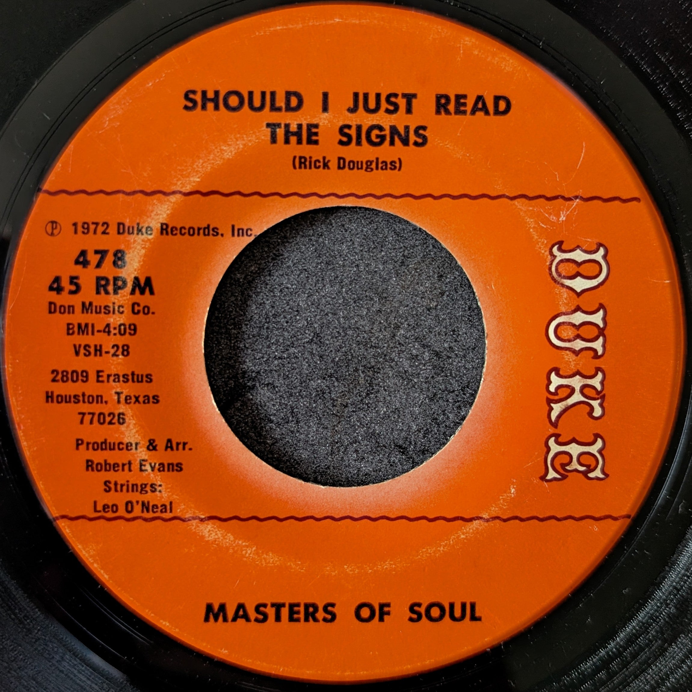 Masters of soul-Should I just read the signs/I hate you