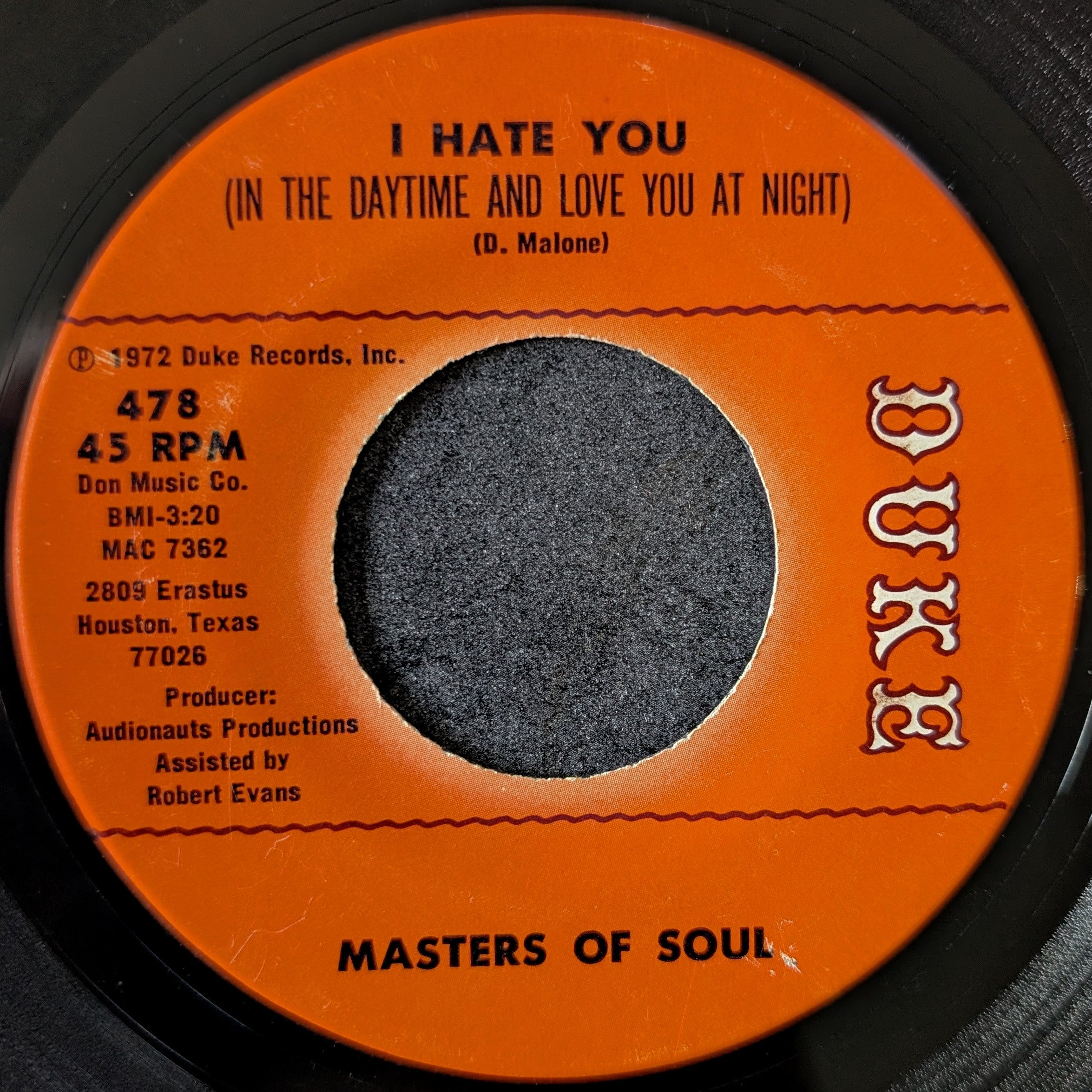Masters of soul-Should I just read the signs/I hate you