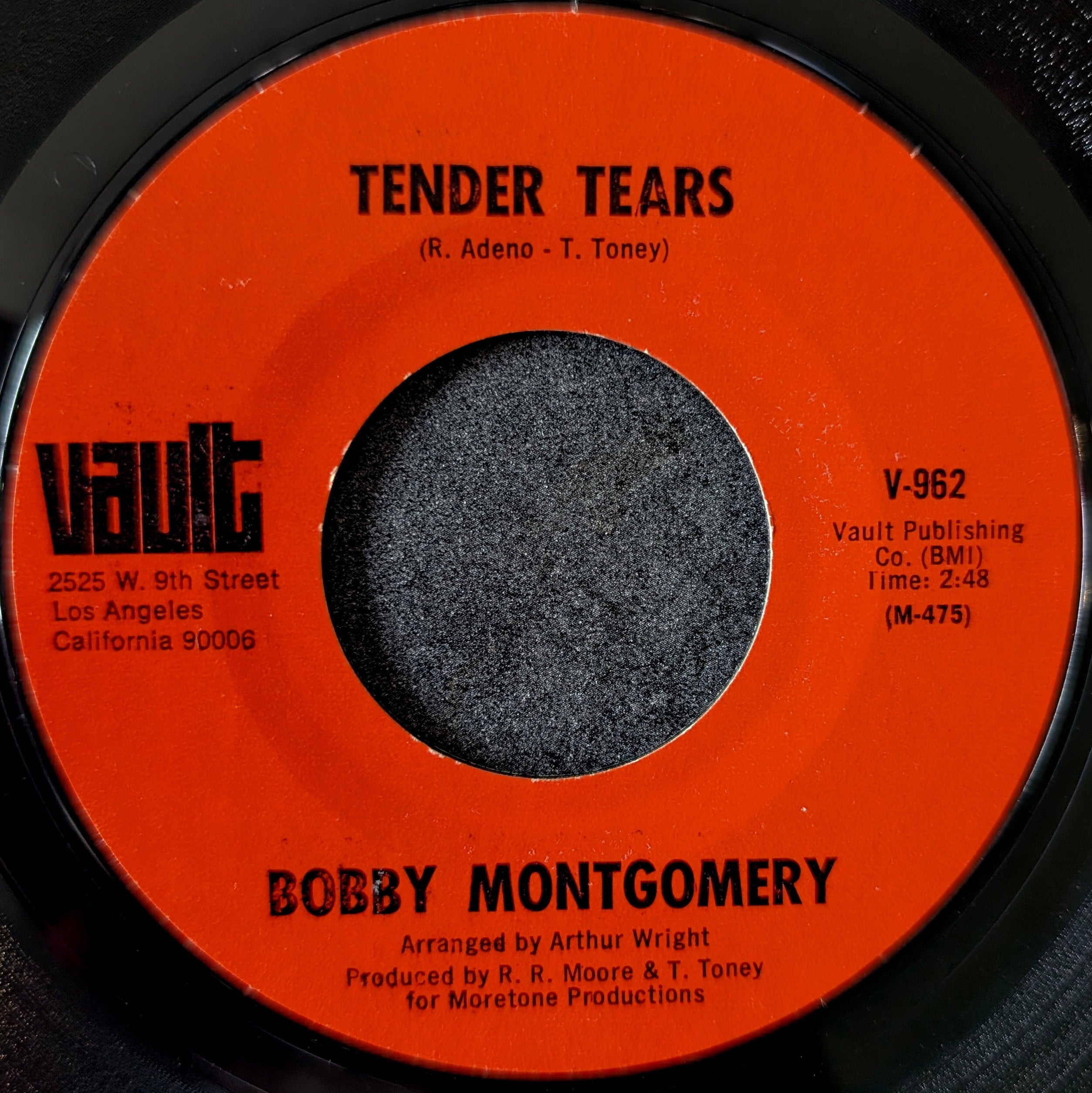 Bobby Montgomery-Tender Tears/Time bring about a change