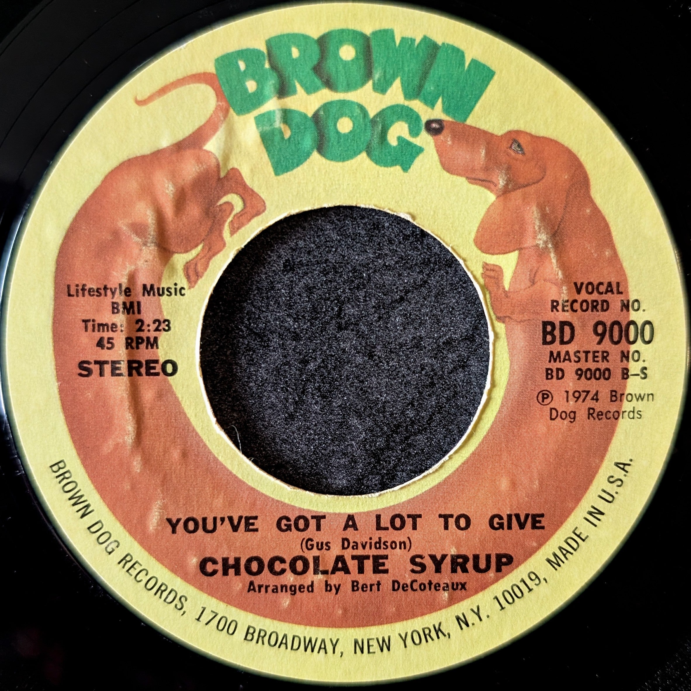 Chocolate Syrup-Just in the nick of time/You've got a lot of give
