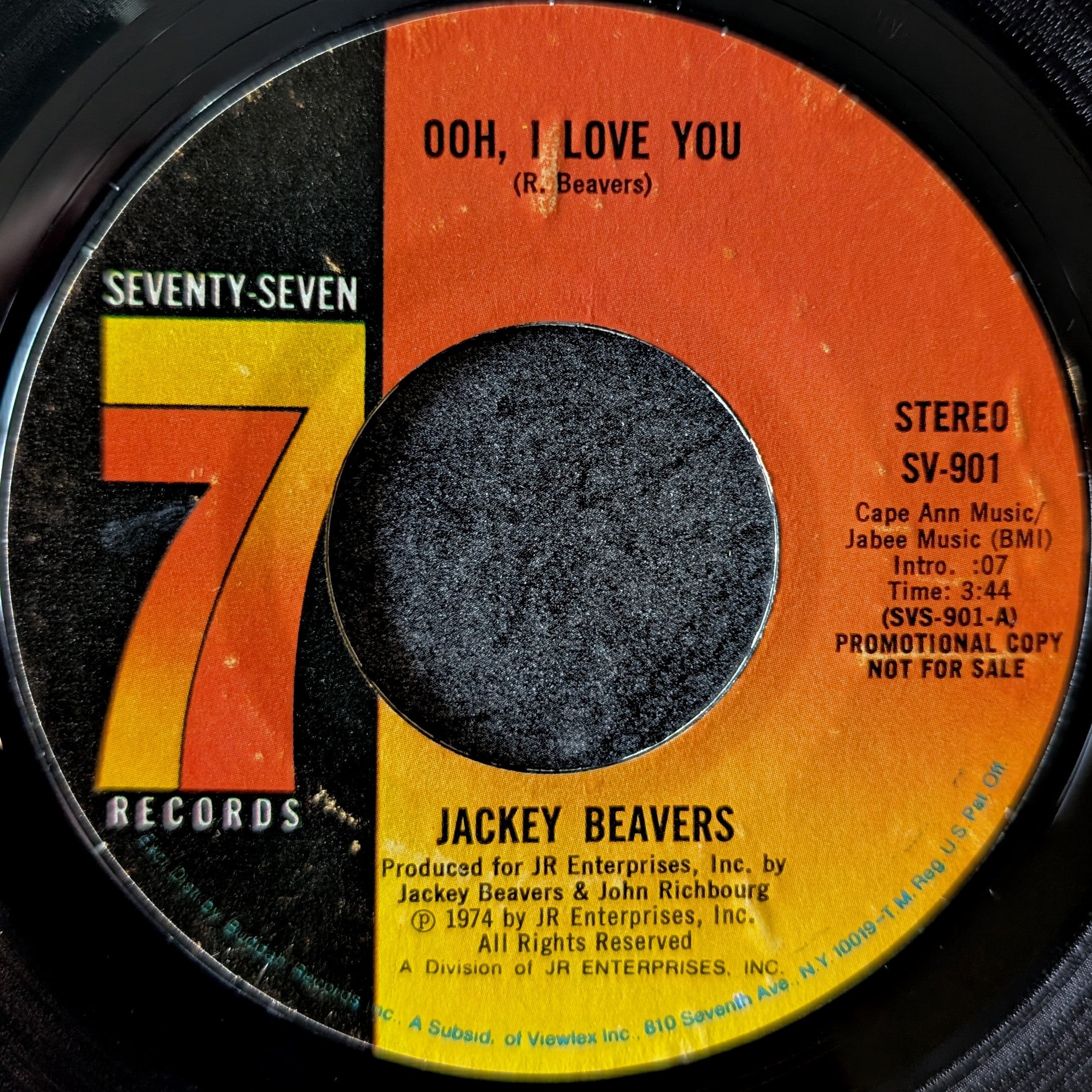 Jackey Beavers-Ooh, I love you/Ooh, I love you