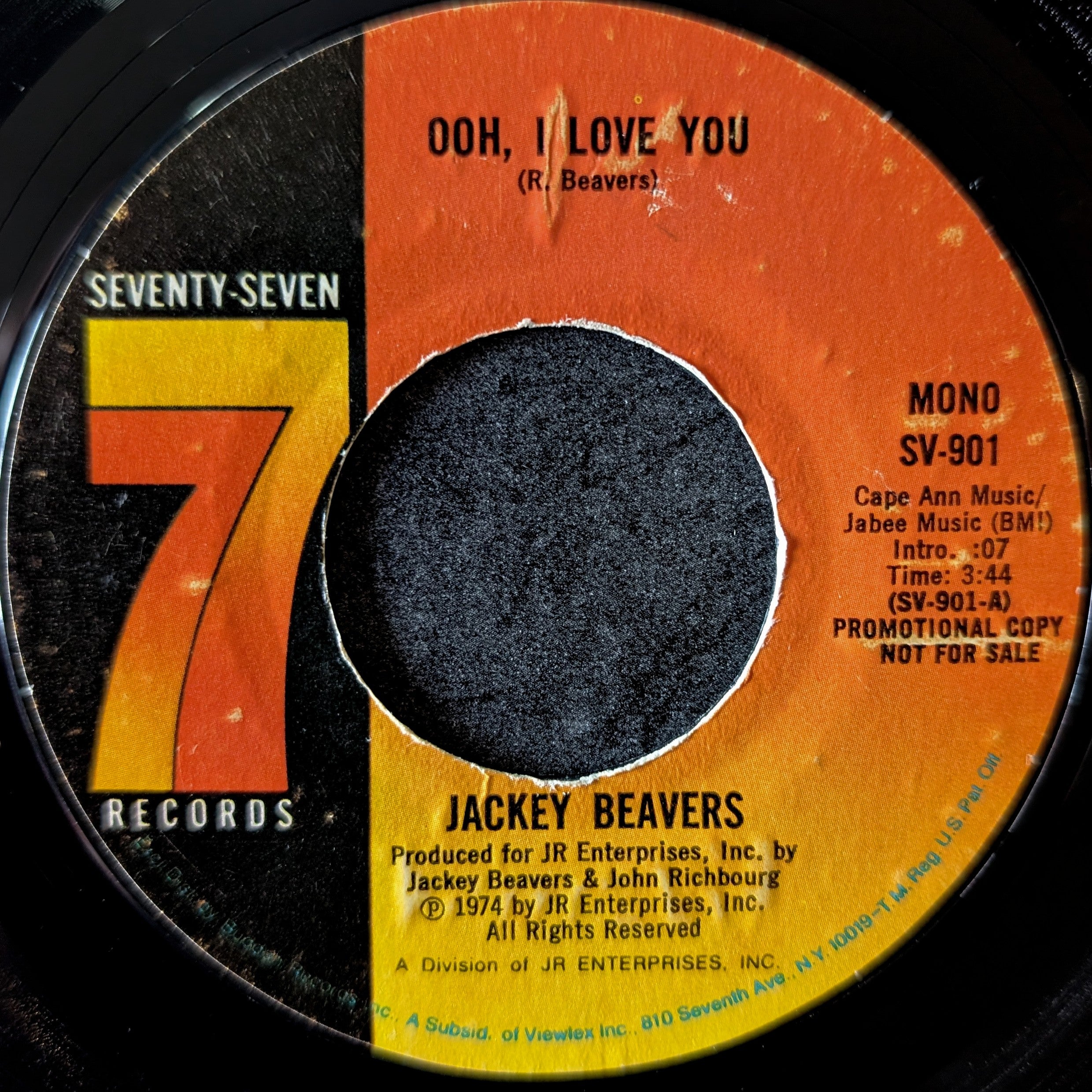 Jackey Beavers-Ooh, I love you/Ooh, I love you
