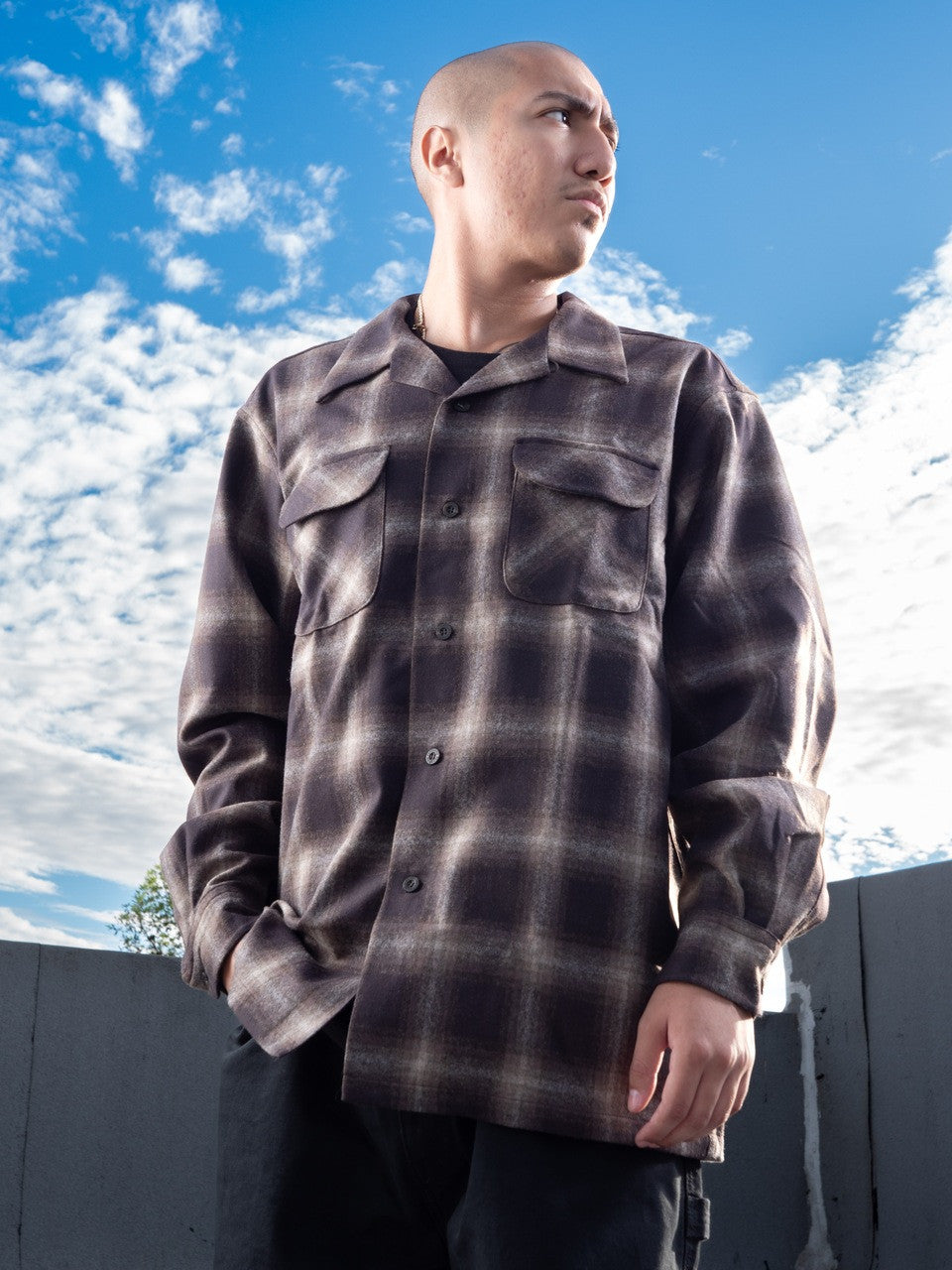 Pendleton Fall 2025 Wool Board Shirt Brown Mix Ombre 1957 Throwback