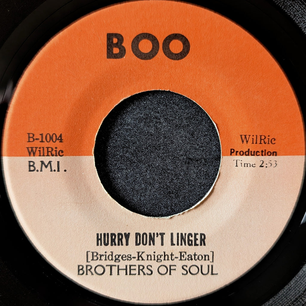 The Brother of soul-Hurry Don't linger/ I guess that don't make me a loser