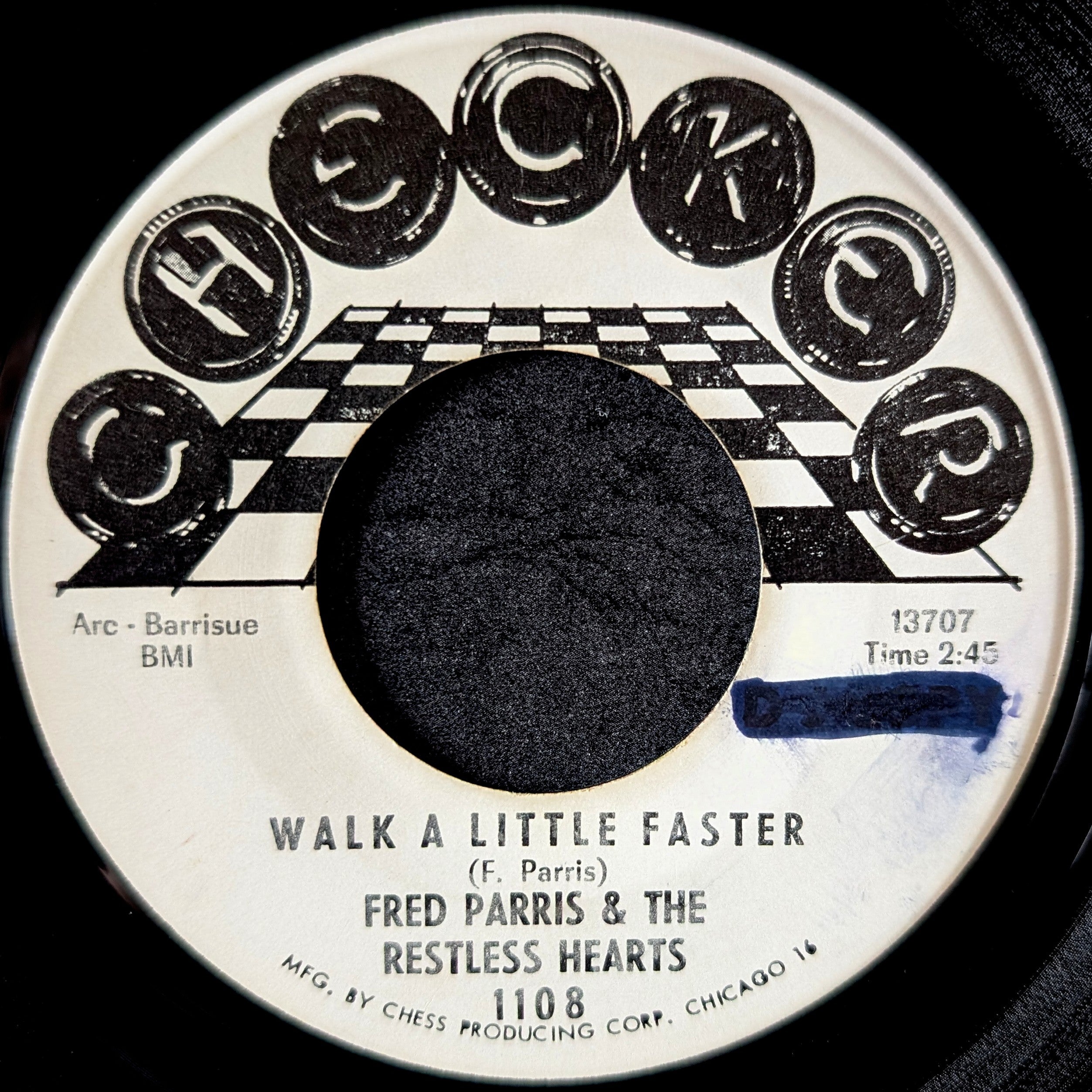 Fred Parris & The Restless Hearts-Walk a little faster/No use in crying