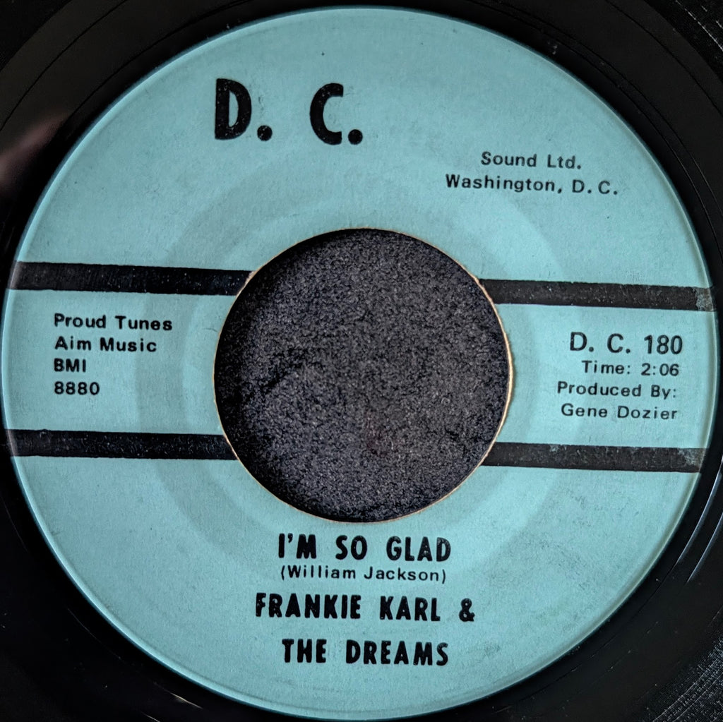 Frankie Karl & The Dreams-Don't be Afraid(Do as I say)/ I'm so glad